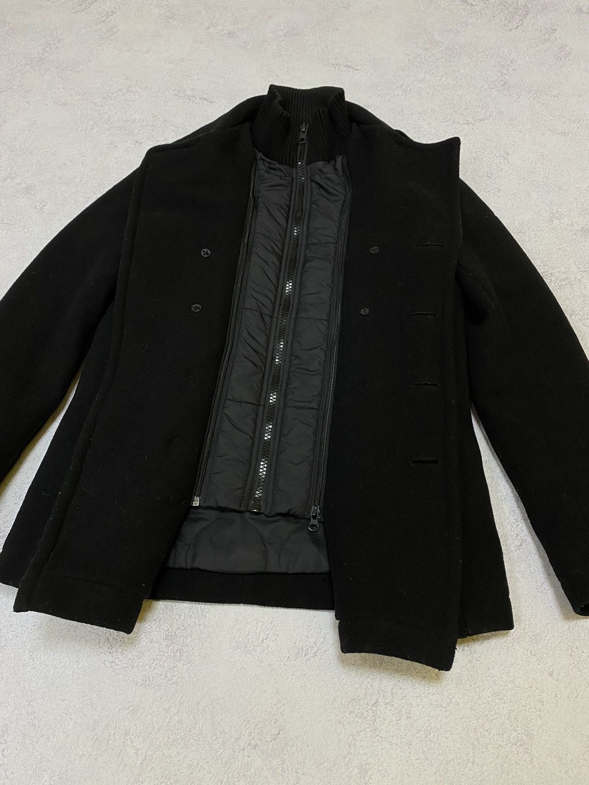 Schott Vintage Schott NYC Mens Black Wool Army Jacket Size S Size US S / EU 44-46 / 1 - 11 Thumbnail