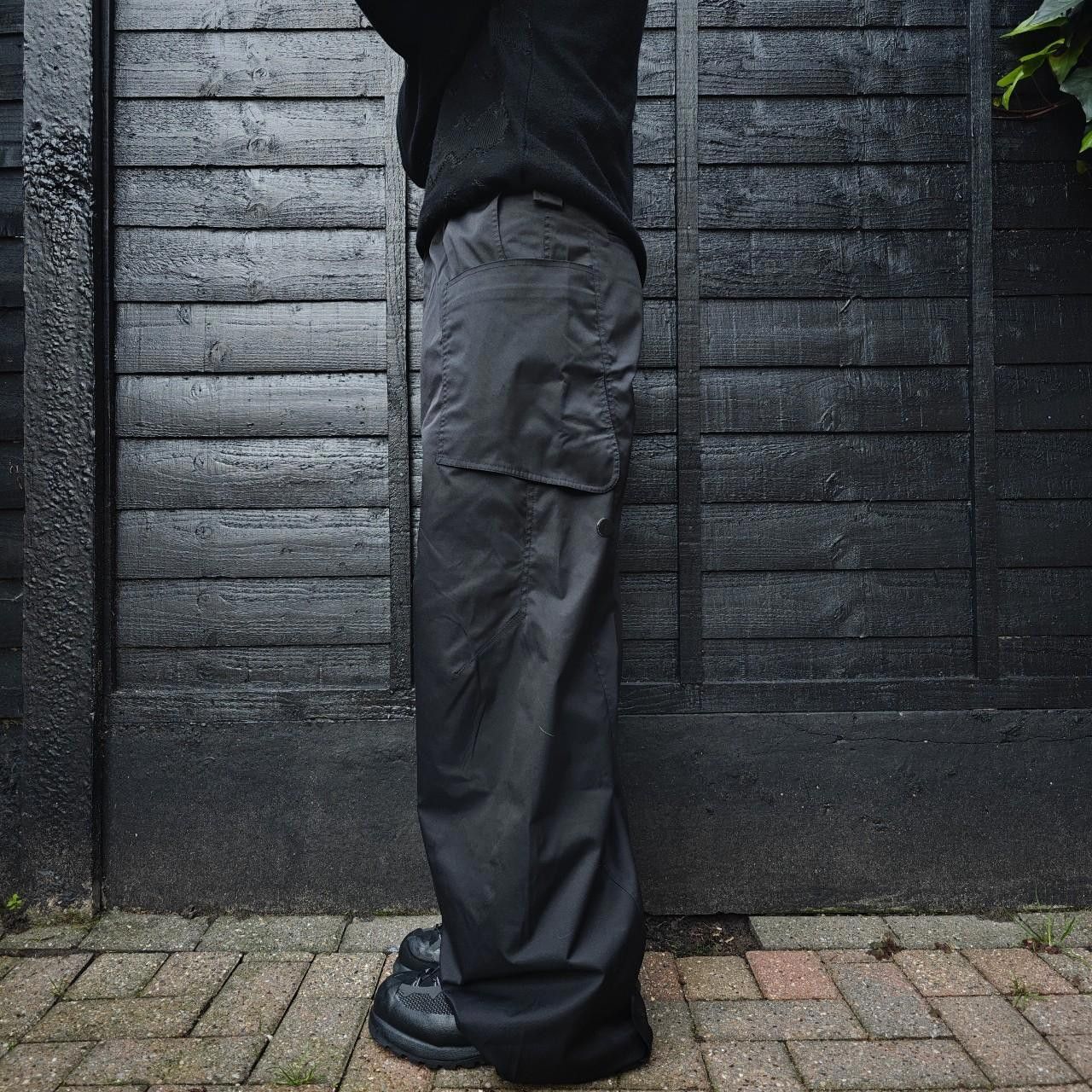 Other Black Cargo Wide Leg Parachute Pants Size US 32 / EU 48 - 3 Thumbnail