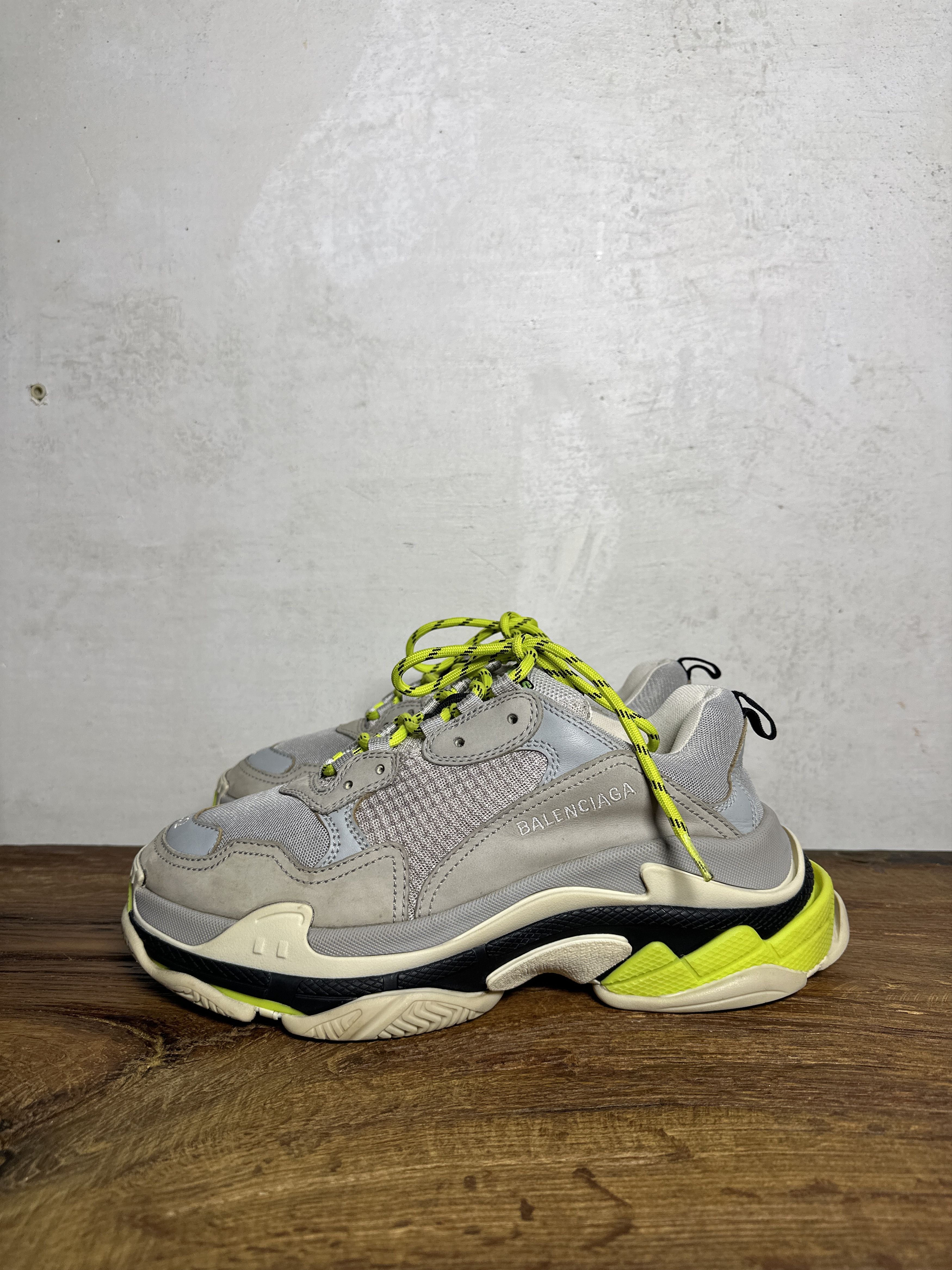 Balenciaga Triple S Sneakers Grey Neon