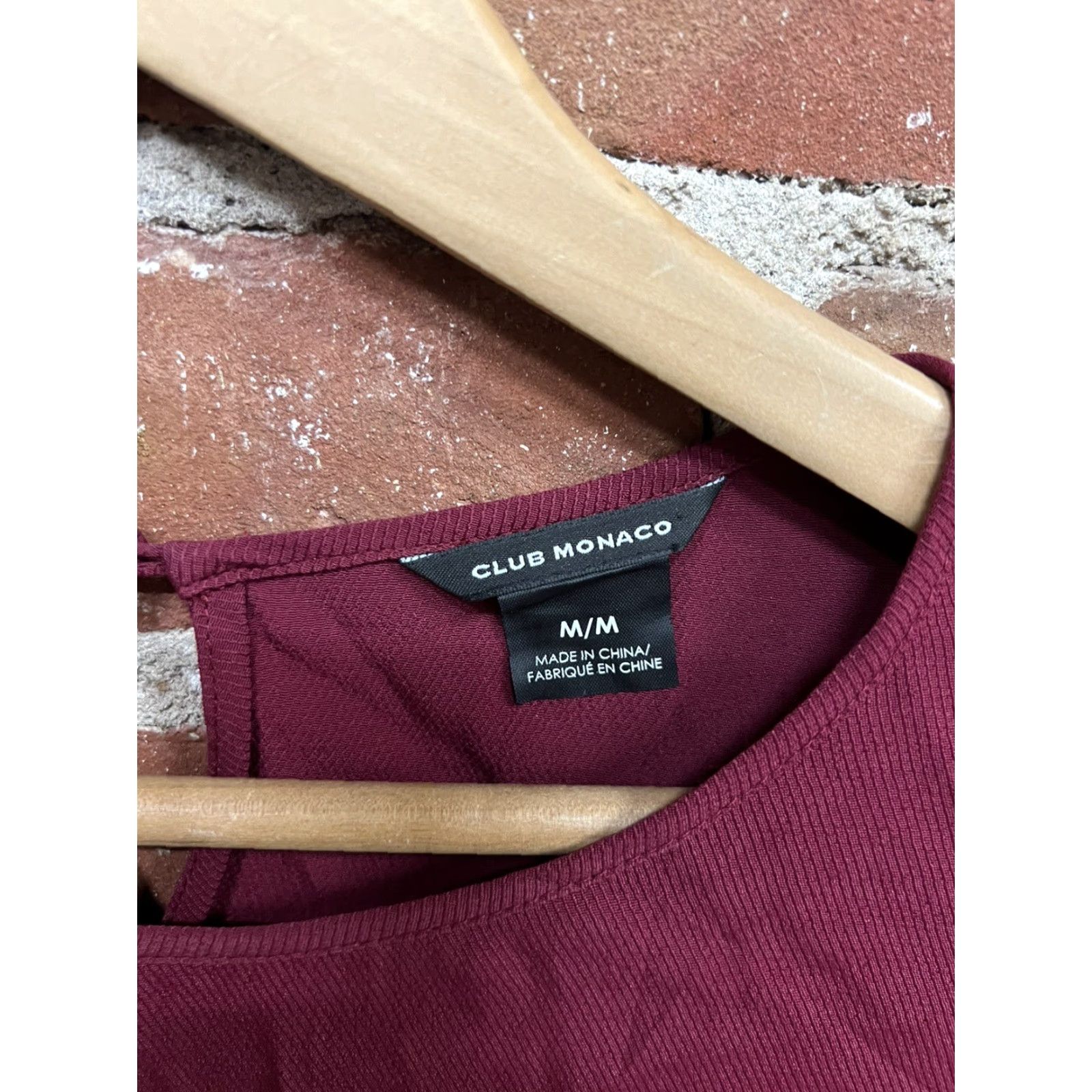Club Monaco Club Monaco Blouse Womens Red Long Sleeve Size M Size M / US 6-8 / IT 42-44 - 3 Thumbnail