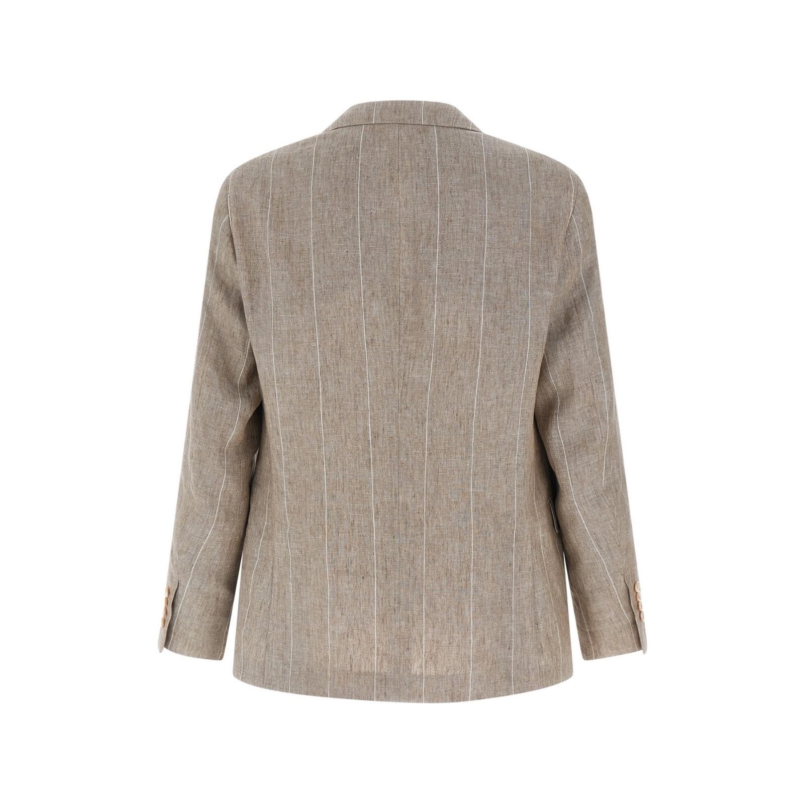 Brunello Cucinelli BRUNELLO CUCINELLI Multicolor Linen Blazer Jacket New & Auth Size US L / EU 52-54 / 3 - 2 Thumbnail