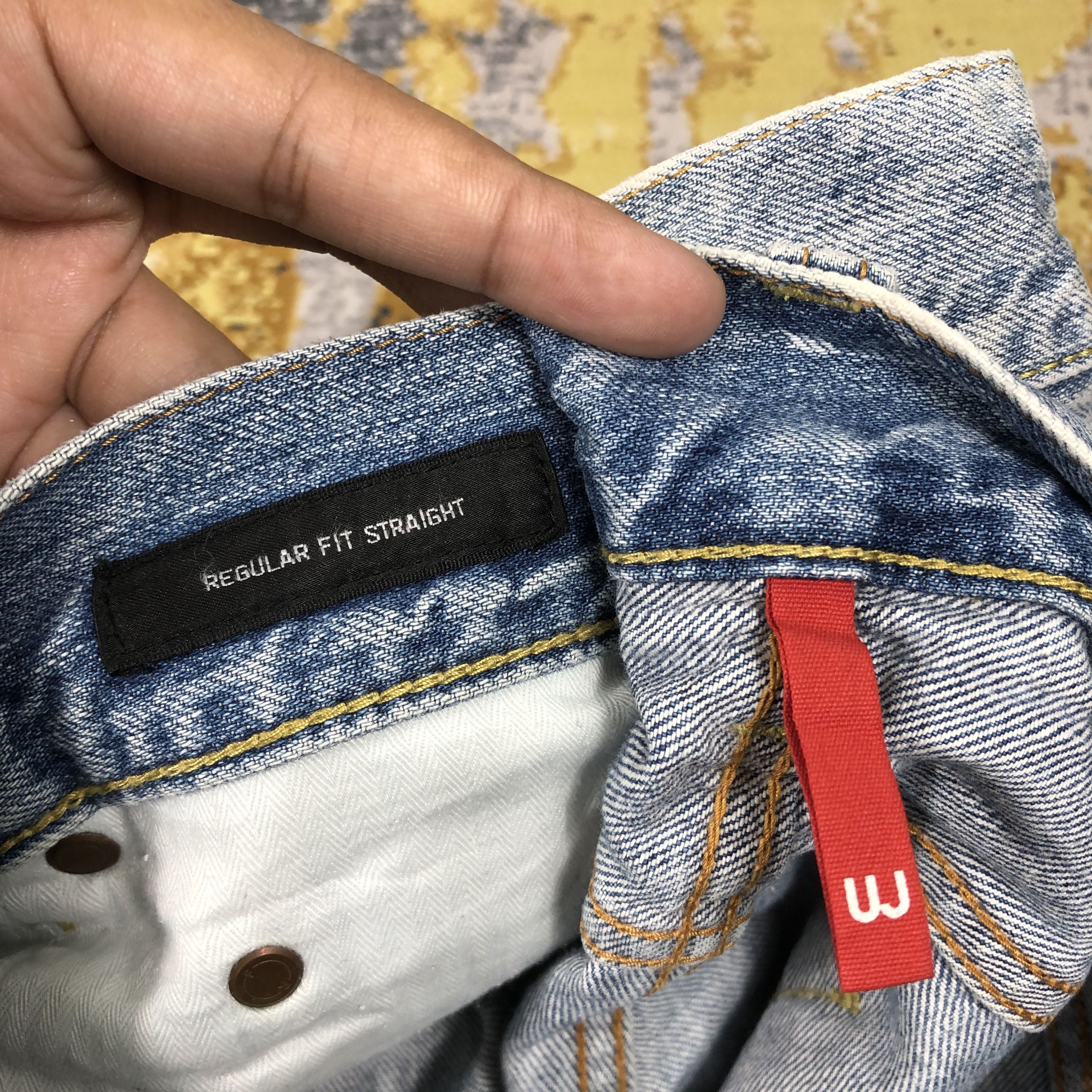 Uniqlo × Vintage Uniqlo Jeans Regular Straight Denim 35 x 33 L1288 Size US 35 - 10 Thumbnail