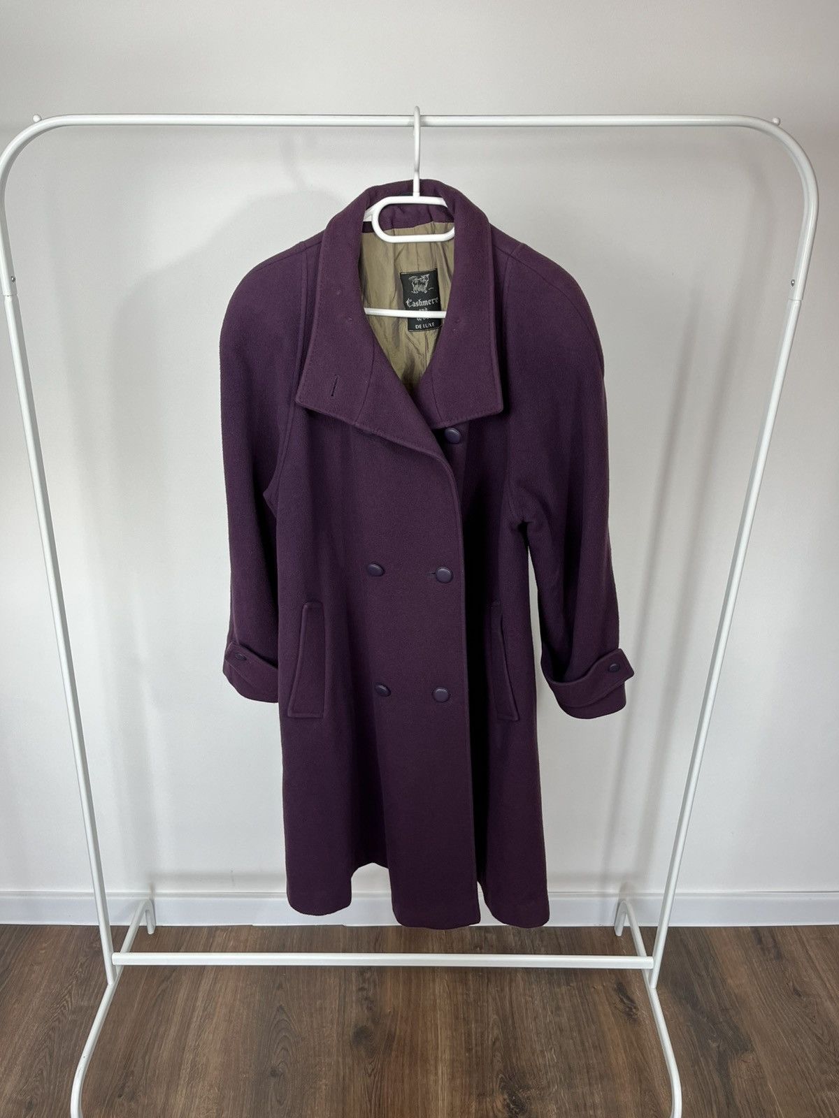 Other Cashmere Wool Coat Purple Women Made in Austria Warm Coat Size L / US 10 / IT 46 - 1 Thumbnail