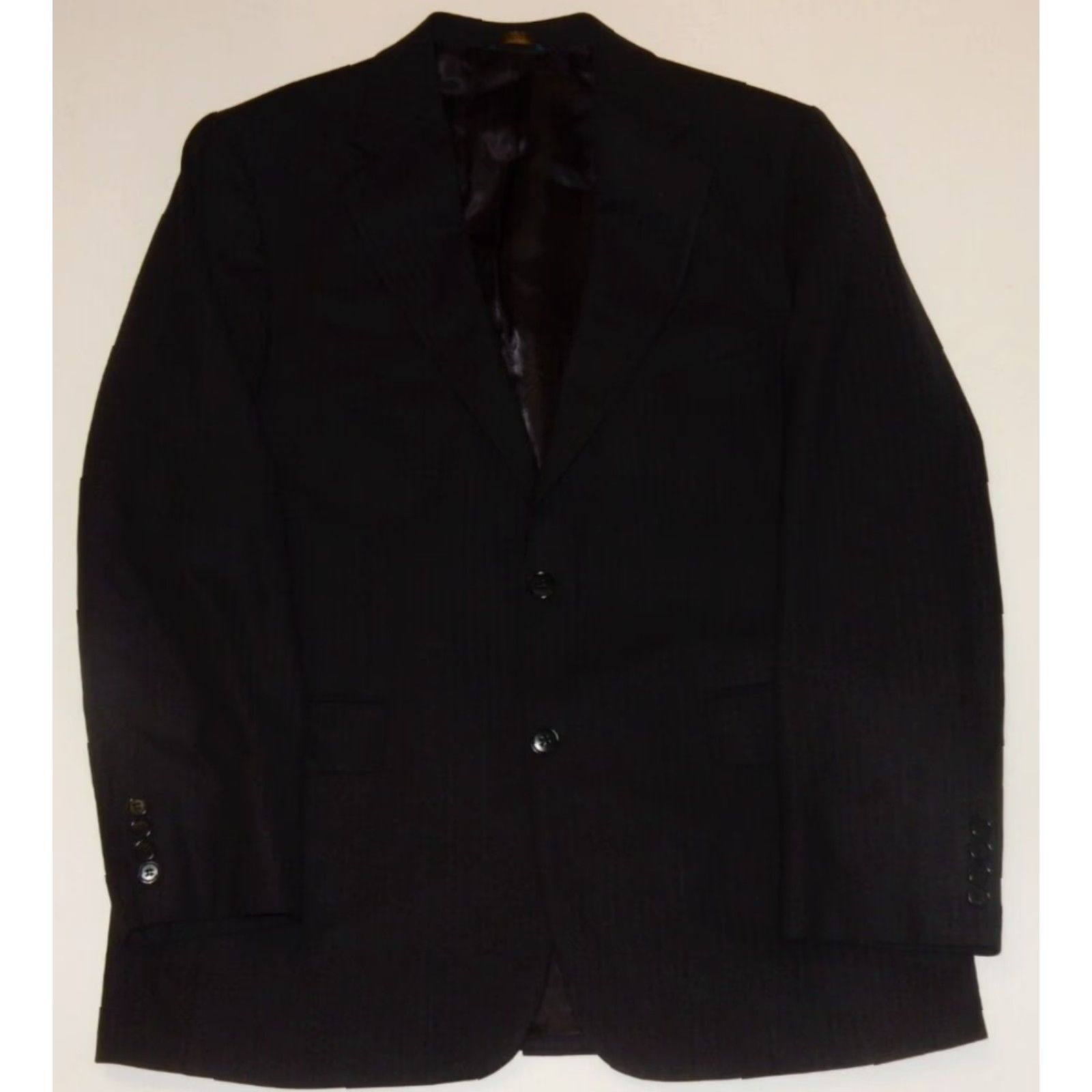 Brooks Brothers Brooks Brothers Men's Blazer Jacket Sport Coat Wool Size 41R Black 2 Button 1 Vent Mens Size 42R - 2 Thumbnail