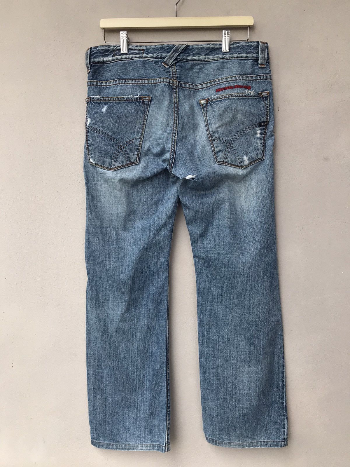 Vintage Vintage Gas Patches Honda Racing Distressed Denim Pants Size US 34 / EU 50 - 10 Thumbnail