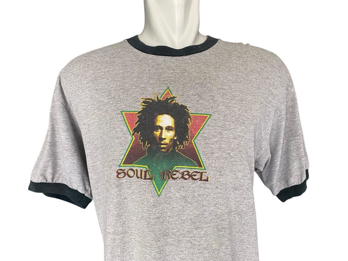 Bob Marley Rare Vintage BOB MARLEY Ringer Shirt Size US L / EU 52-54 / 3 - 4 Thumbnail