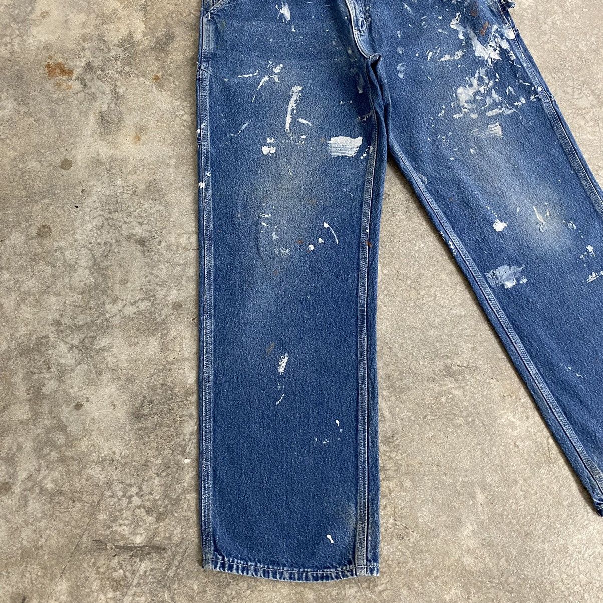 Carhartt Vintage Carhartt Splatter Ripped Carpenter Work Pants Size US 34 / EU 50 - 7 Thumbnail