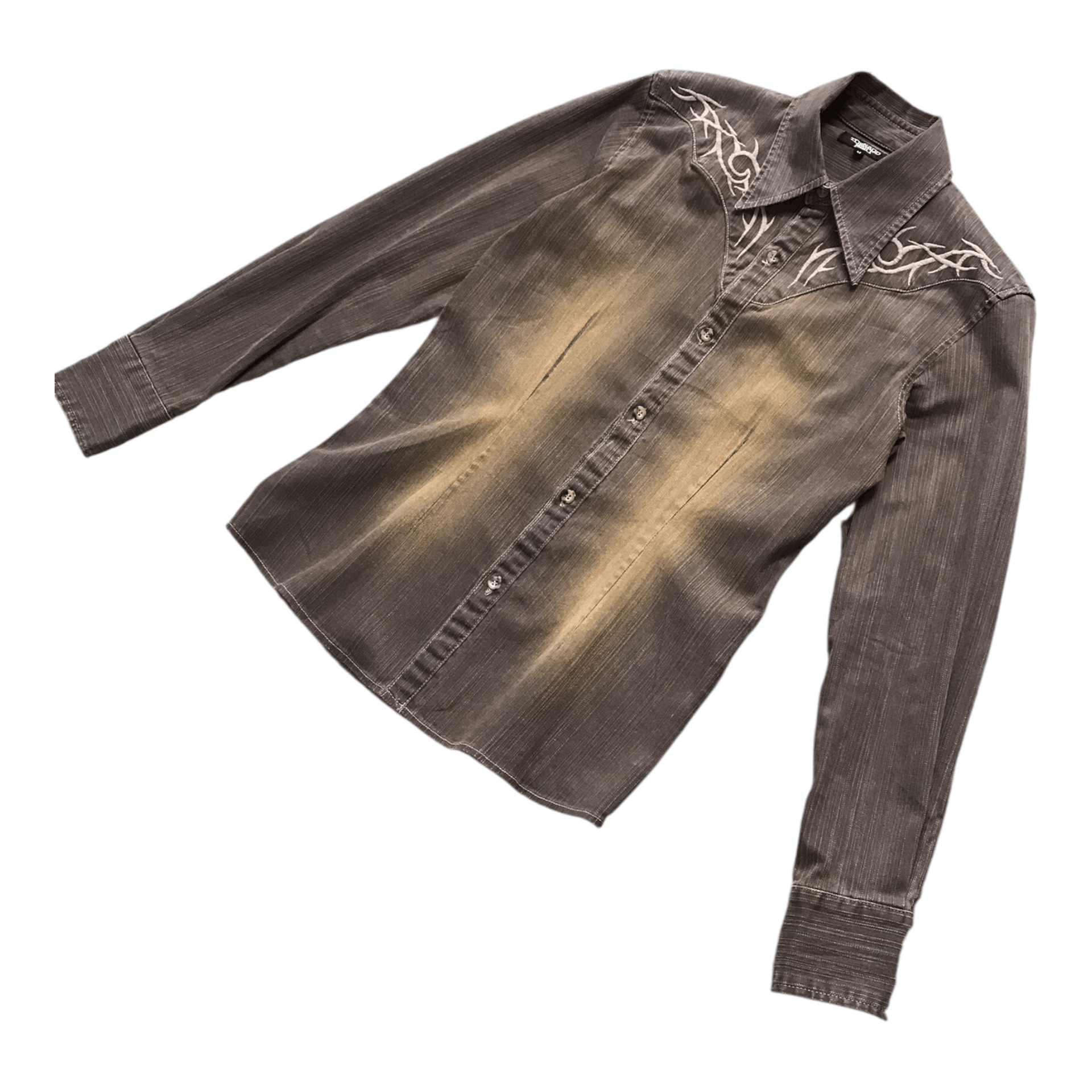 Tornado Mart Tornado Mart Style Cowboy Denim Shirt Size US S / EU 44-46 / 1 - 4 Thumbnail