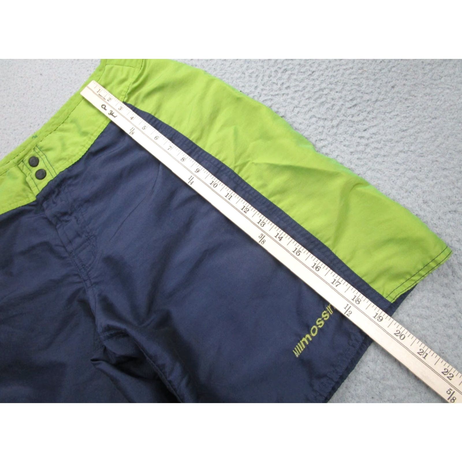 Mossimo VINTAGE Mossimo Shorts Mens 32 Blue Green Neon Swim Trunks Surf 80s 90s Size US 32 / EU 48 - 4 Thumbnail
