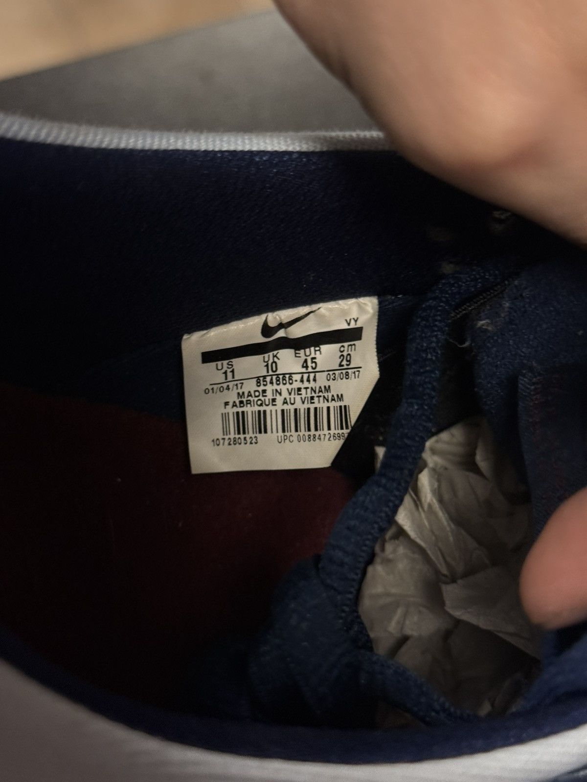 Nike Size 11 - Nike Sb Zoom Dunk Binary Blue 2017 (854866-444) Size US 11 / EU 44 - 12 Thumbnail