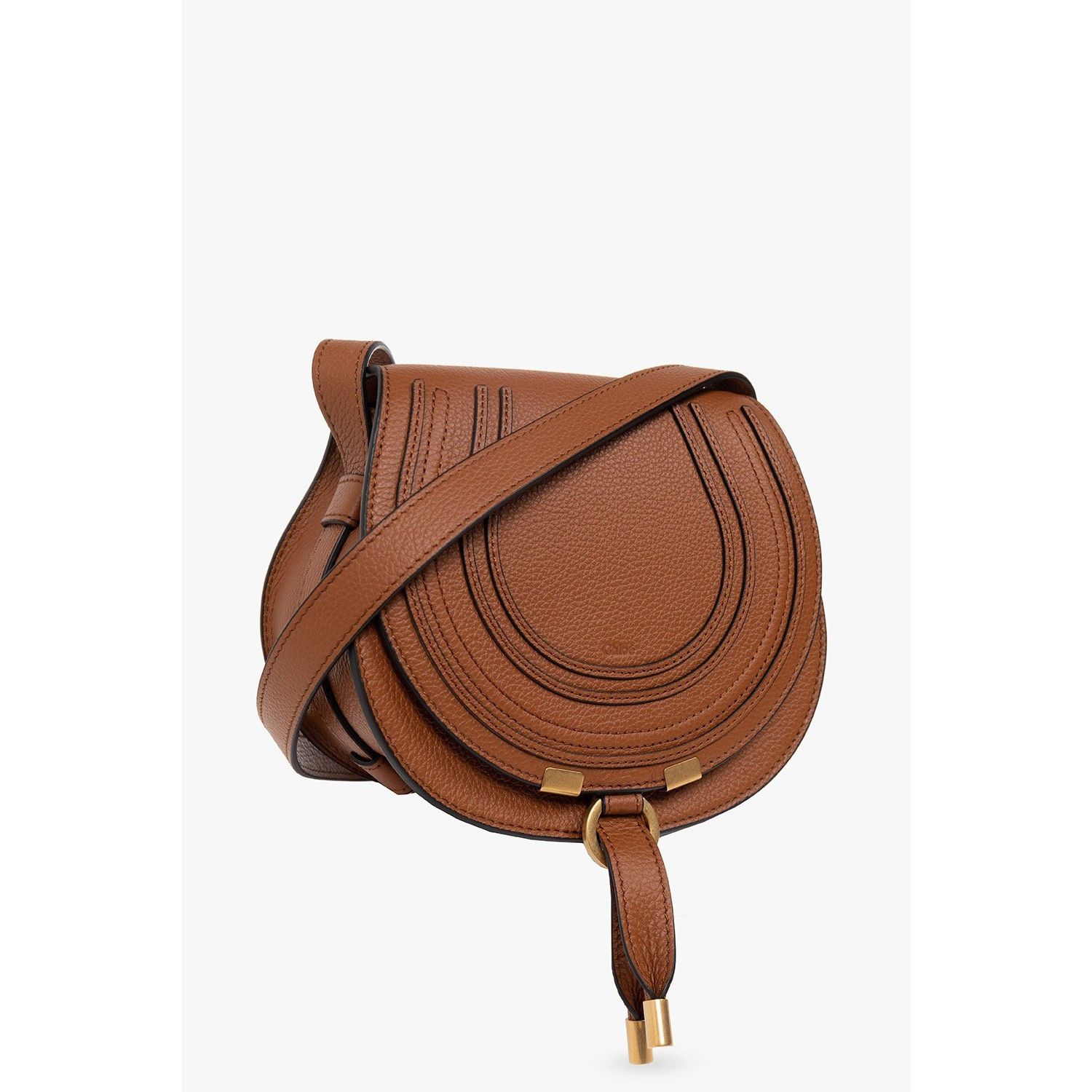 Chloe Chloe Small Saddle Tan Grained Leather Shoulder Bag New & Au Size ONE SIZE - 3 Thumbnail