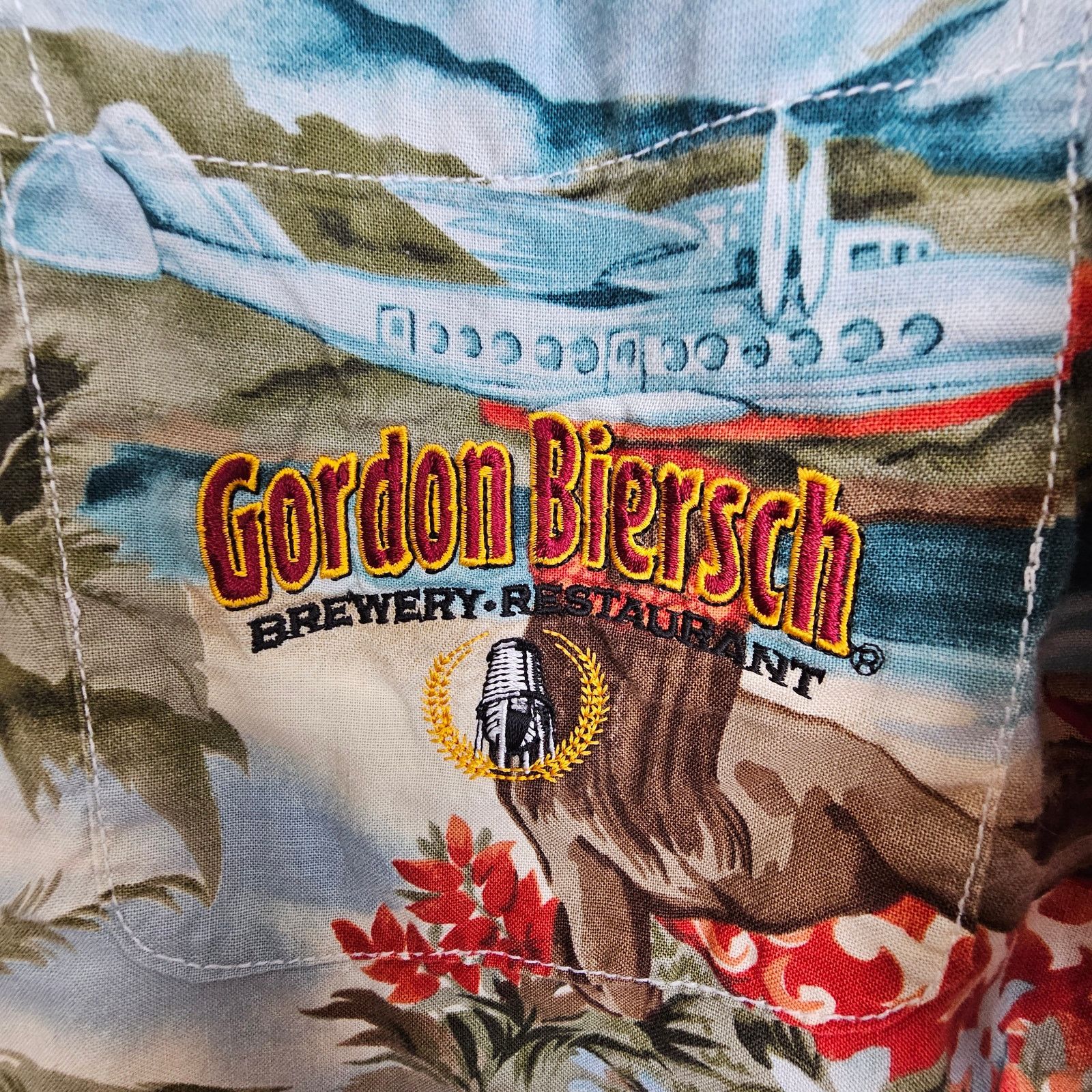 Vintage Vintage Gordon Biersch Mens Tropical Hawaiian Shirt Sz L Size US L / EU 52-54 / 3 - 10 Thumbnail