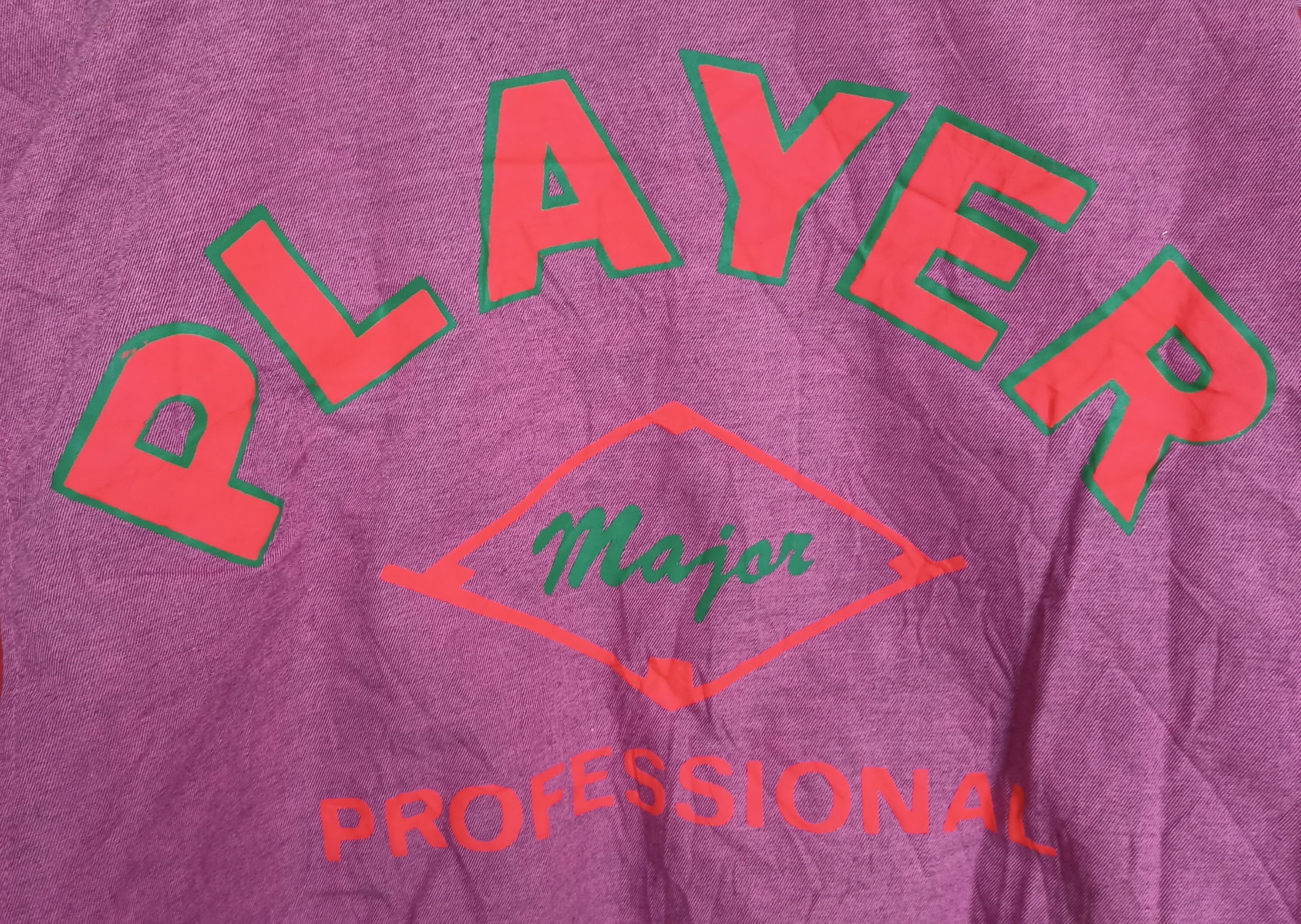 Vintage A.T Player Bomber Jacket Big Spellout At The Back Size US L / EU 52-54 / 3 - 22 Thumbnail