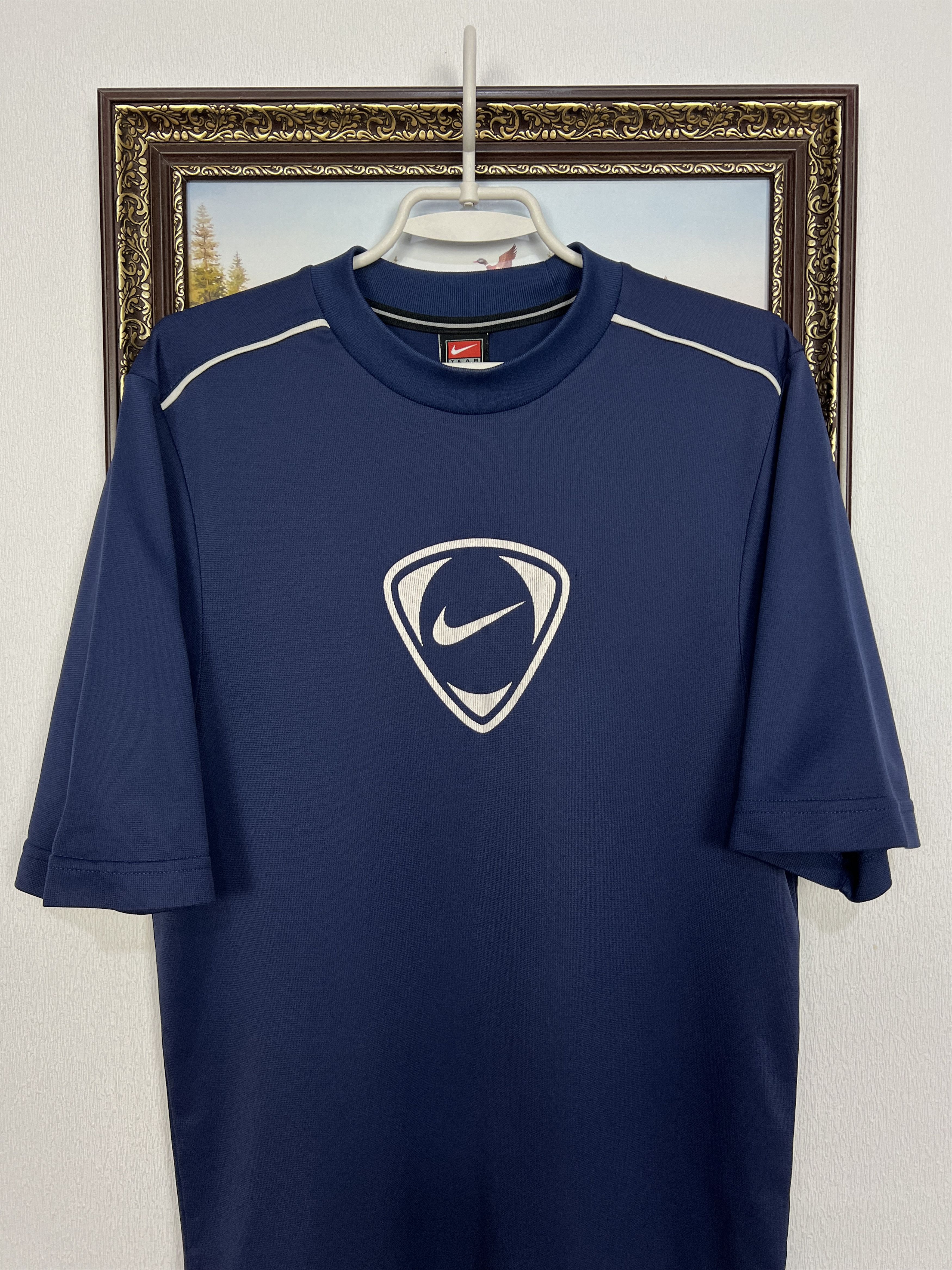 Nike Vintage Sport Template Big Center Logo Shirt Swoosh Jersey Size US M / EU 48-50 / 2 - 2 Thumbnail