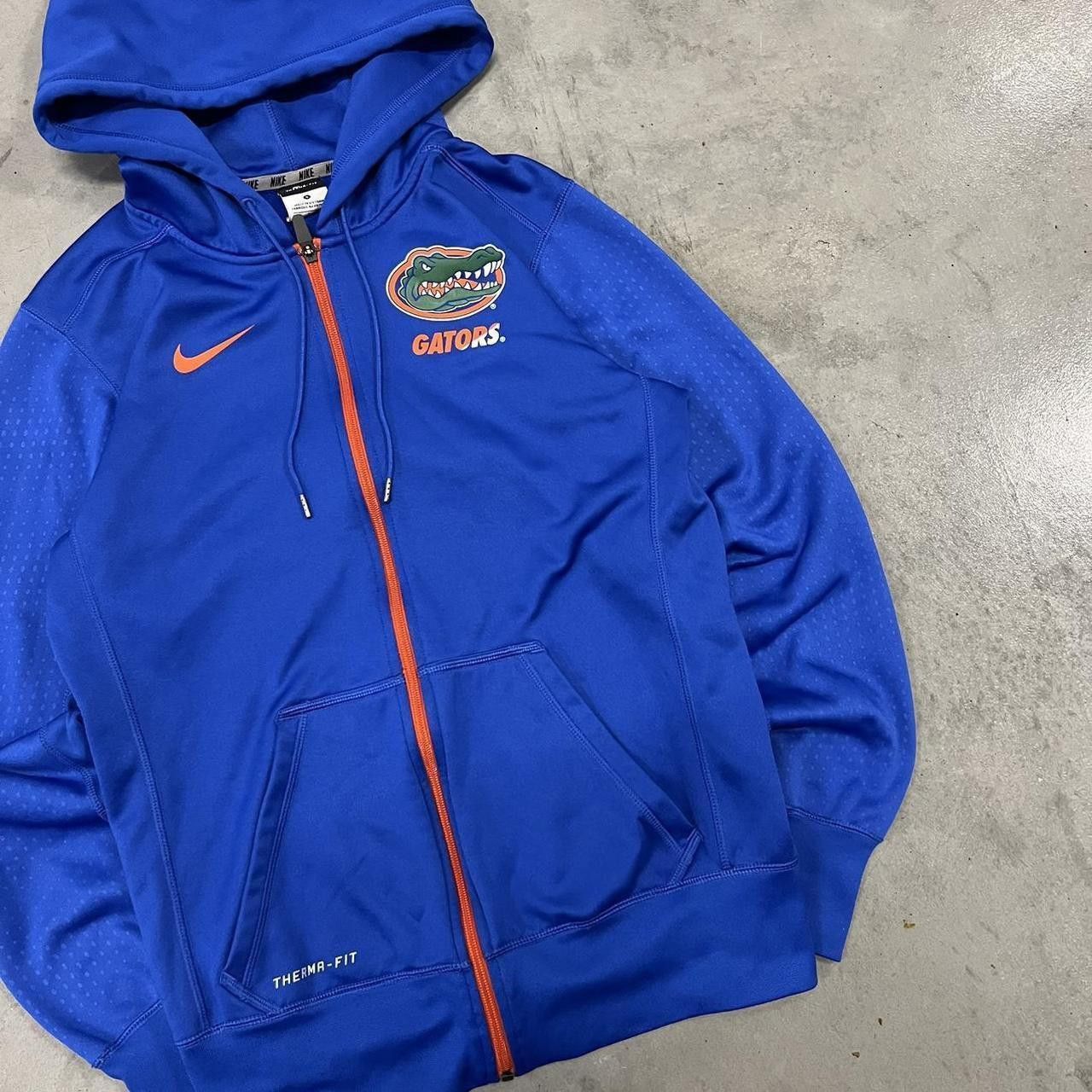 Nike Crazy Vintage Y2K/2000s Nike University Of Florida Gators Therma Fit ZipUp Hoodie! Size US S / EU 44-46 / 1 - 3 Thumbnail