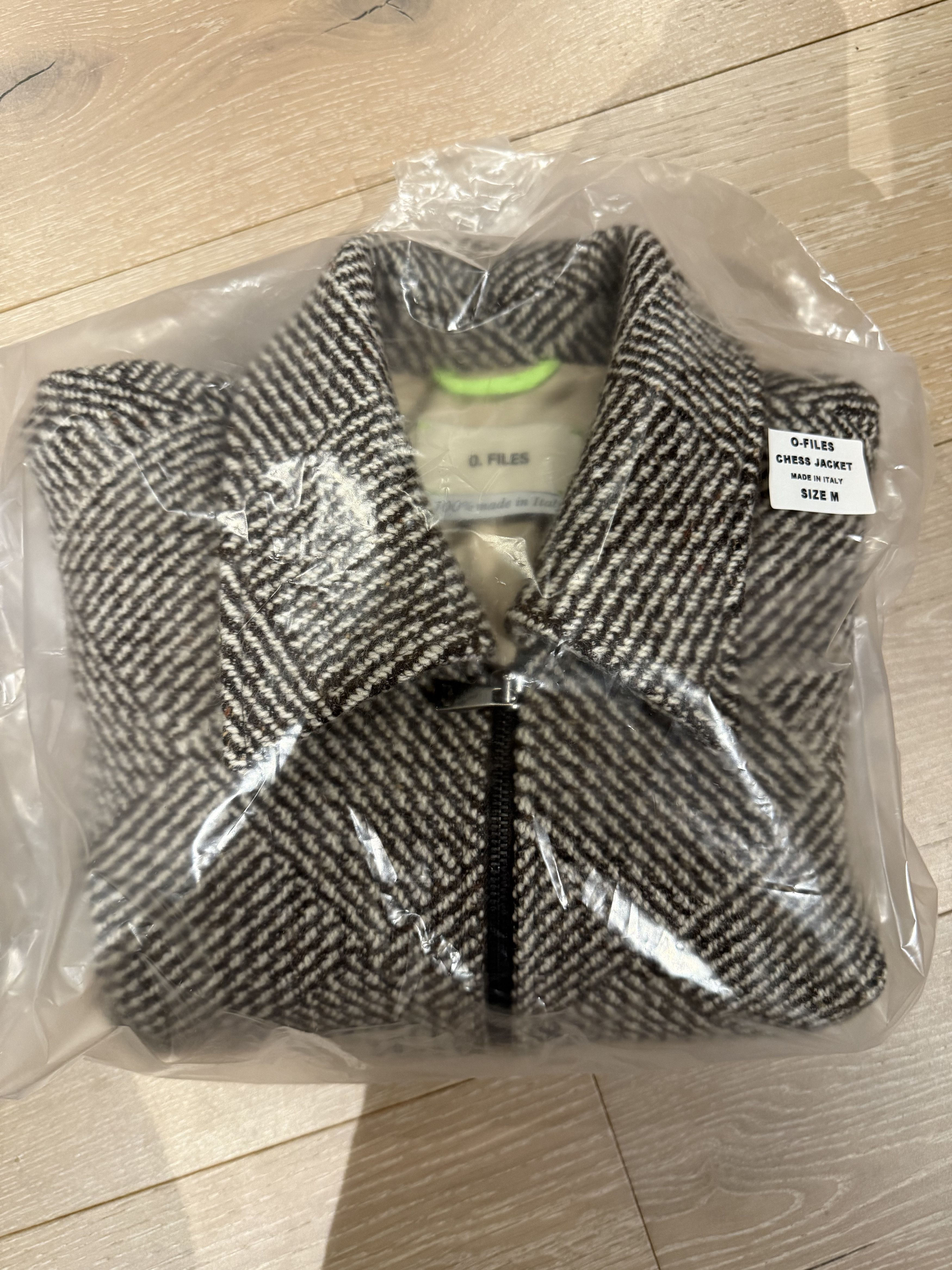 Ojardorf 💚 O. FILES Chess Wool Jacket in Mocha/Cream Medium NEW Size US M / EU 48-50 / 2 - 25 Thumbnail