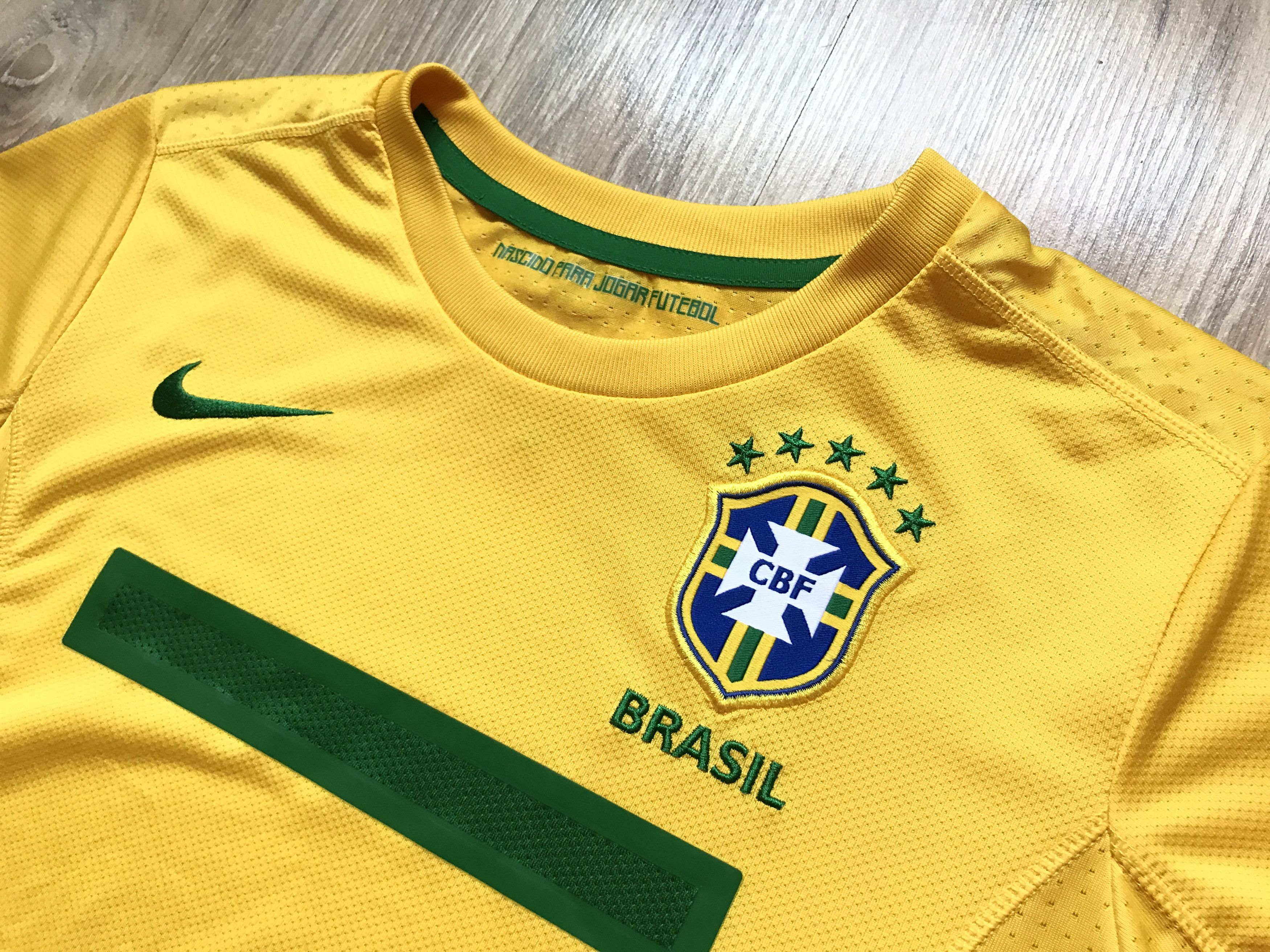 Nike × Vintage Vintage Nike Brazil Football Youth Shirt 2011 Size US XXS / EU 40 - 4 Thumbnail