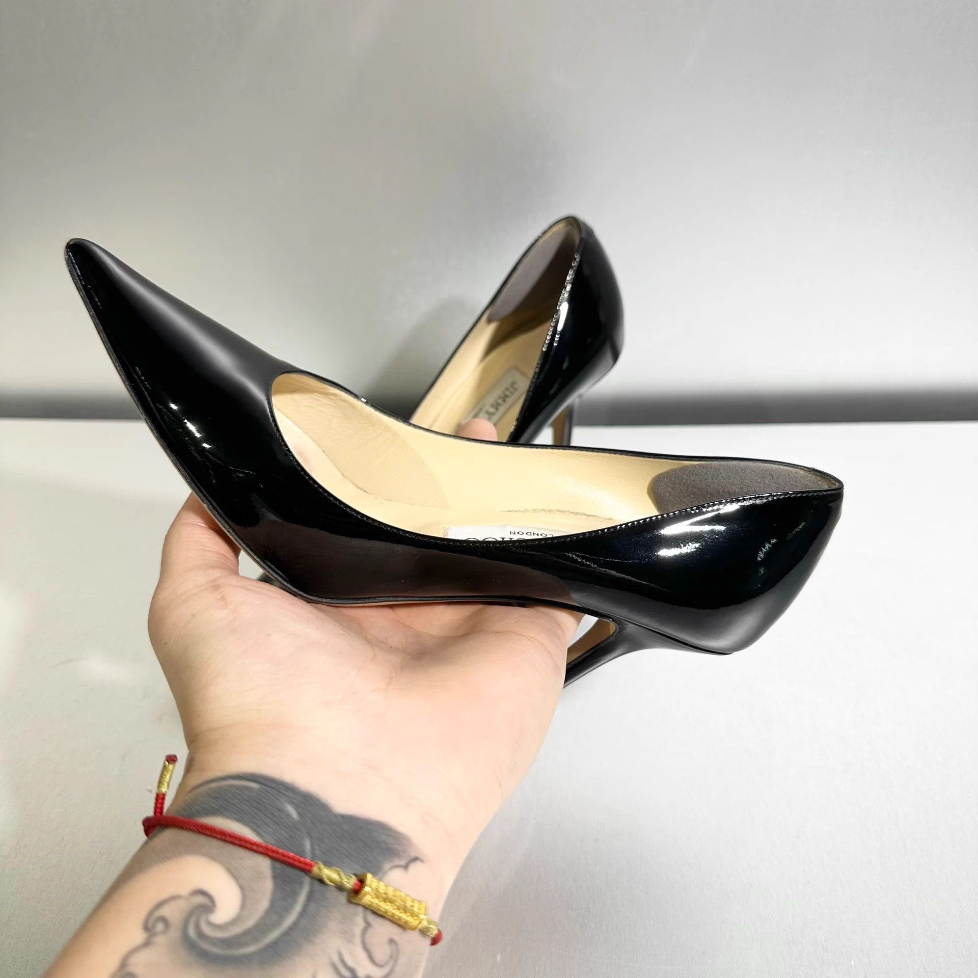Jimmy Choo Jimmy Choo Black Patent Heels 36 Mint X3505 Size US 5 / IT 35 - 9 Thumbnail
