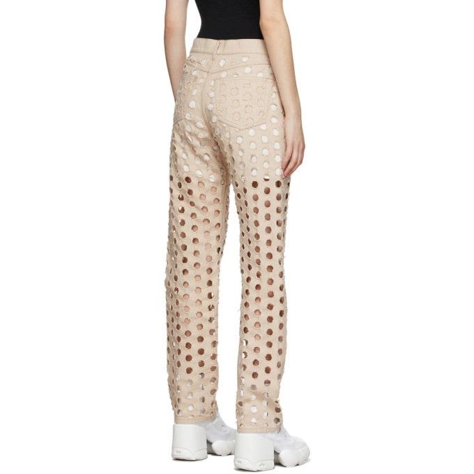 Maison Margiela o1y0625 Casual Pant in Beige Size 28" / US 6 / IT 42 - 3 Thumbnail