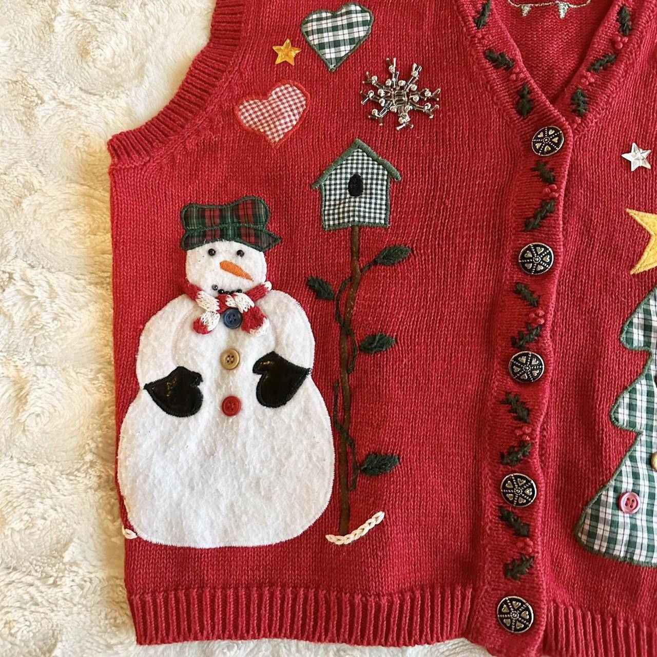 Other Vintage Christmas Holiday Sweater Vest Womens XL Red Angel Size M / US 6-8 / IT 42-44 - 7 Thumbnail