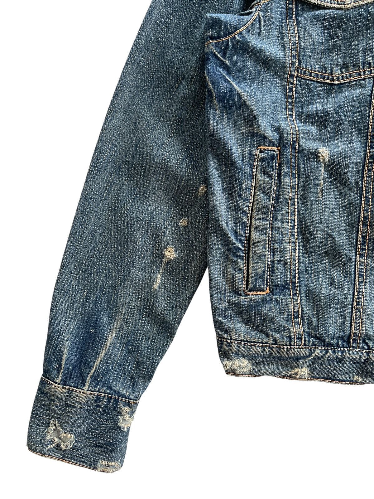 Japanese Brand MSGR Distressed Denim Jacket Size US M / EU 48-50 / 2 - 9 Thumbnail