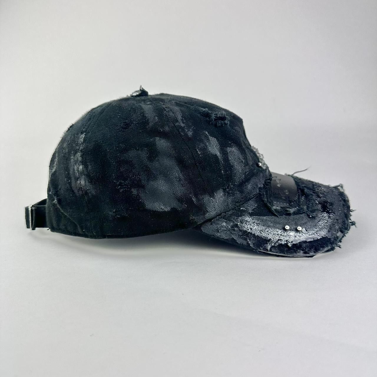 Adidas ASTROBOI* x Adidas 'Kink' Black Distressed Pierced Hat Size ONE SIZE - 4 Thumbnail