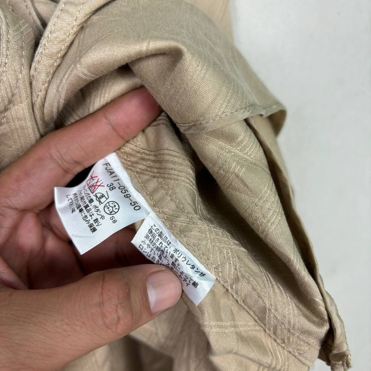 Burberry Burberry London Textured Check Blazer Jacket Tan Size 38 Size S / US 4 / IT 40 - 7 Thumbnail