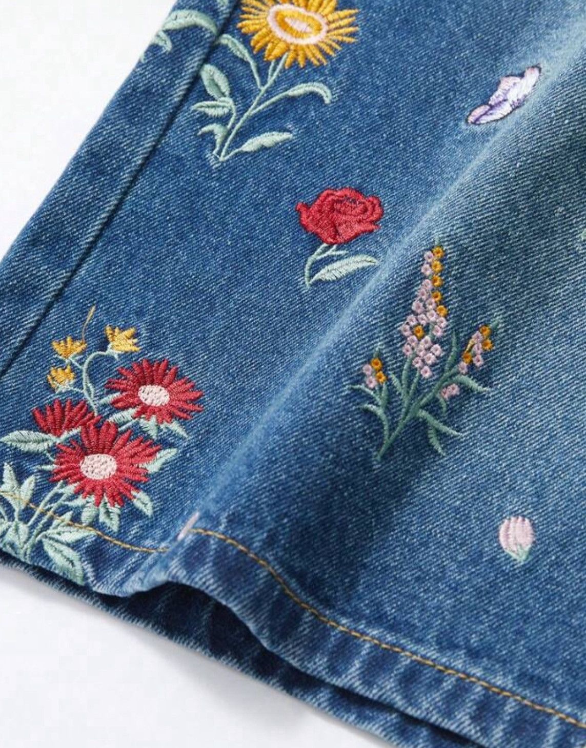 Jean Minami x Nami Vintage Retro 90s Floral jorts shorts Size US 31 - 3 Thumbnail