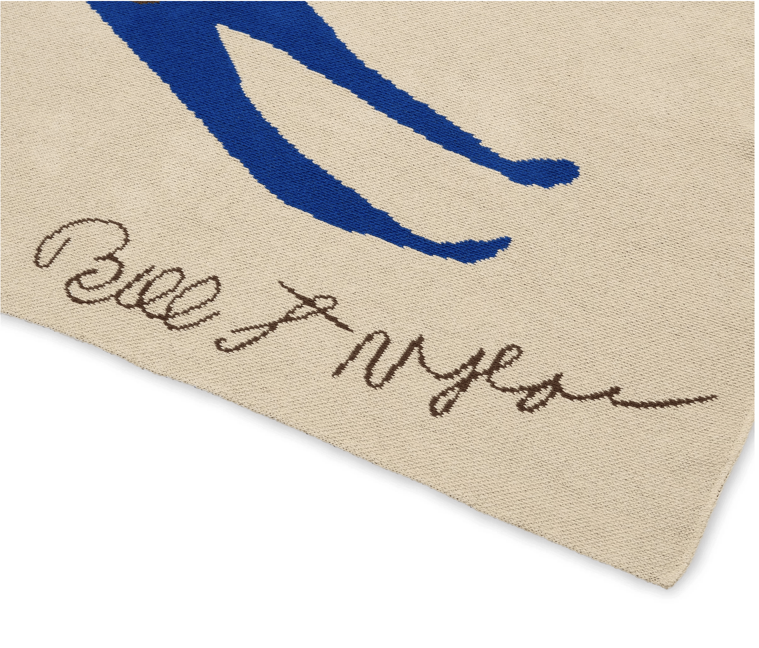 Other Bill Taylor Blue Rabbit Running Throw Blanket Size ONE SIZE - 3 Thumbnail
