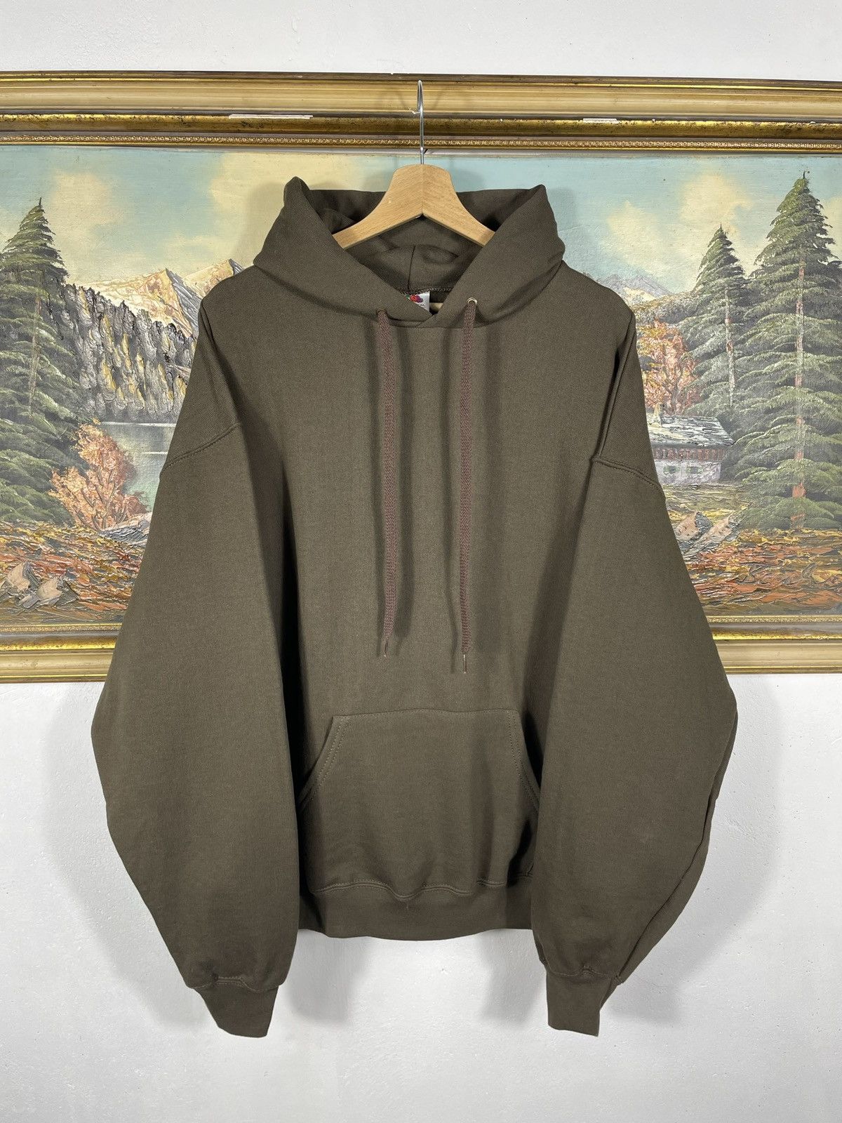 Fruit Of The Loom × Vintage vintage y2k blank oversize baggy hoodie sweatshirt basic y2k Size US XL / EU 56 / 4 - 1 Thumbnail
