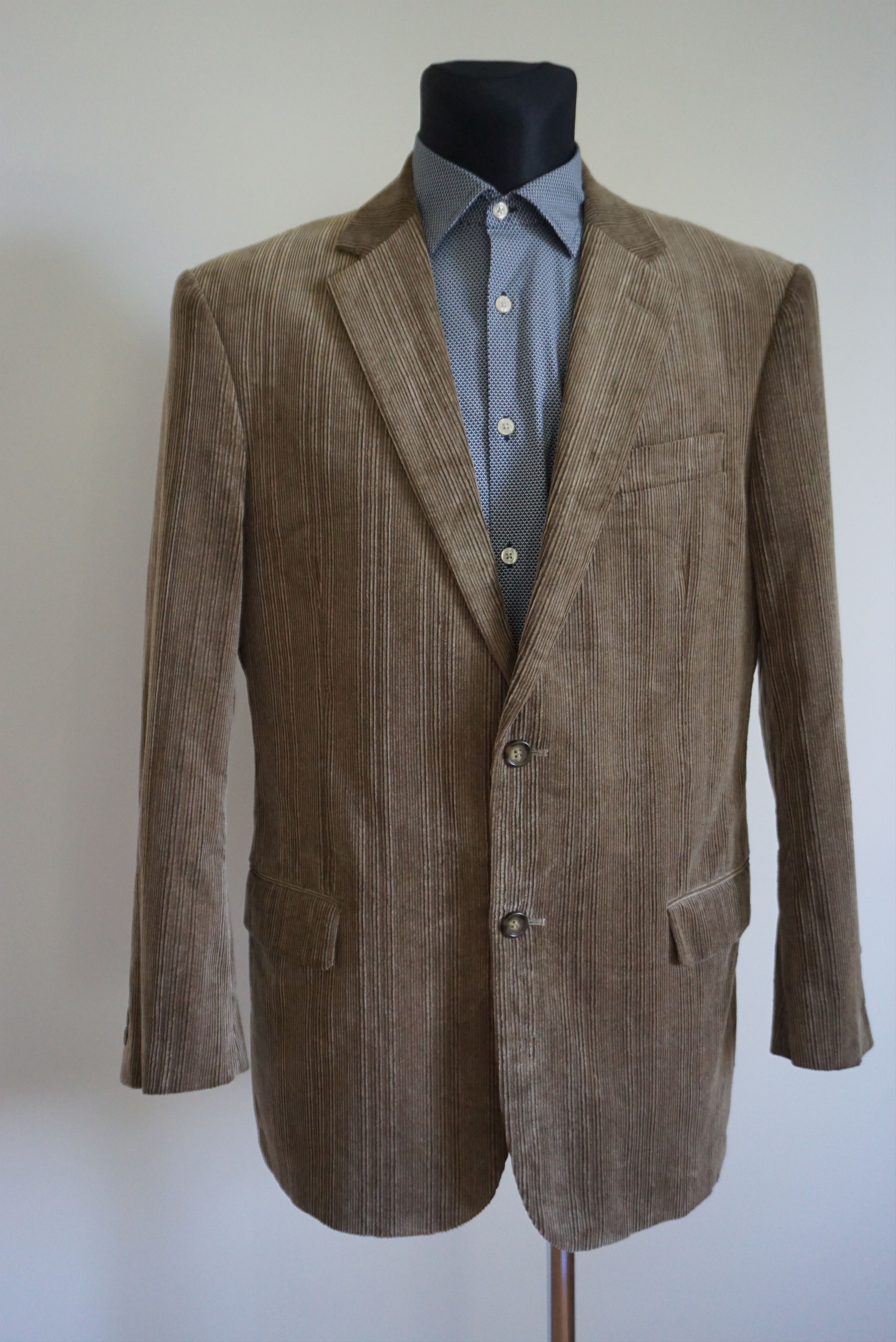 Vintage Rappson L casual jacket 50 UK 40 blazer corduroy cord suit Size 40R - 16 Thumbnail