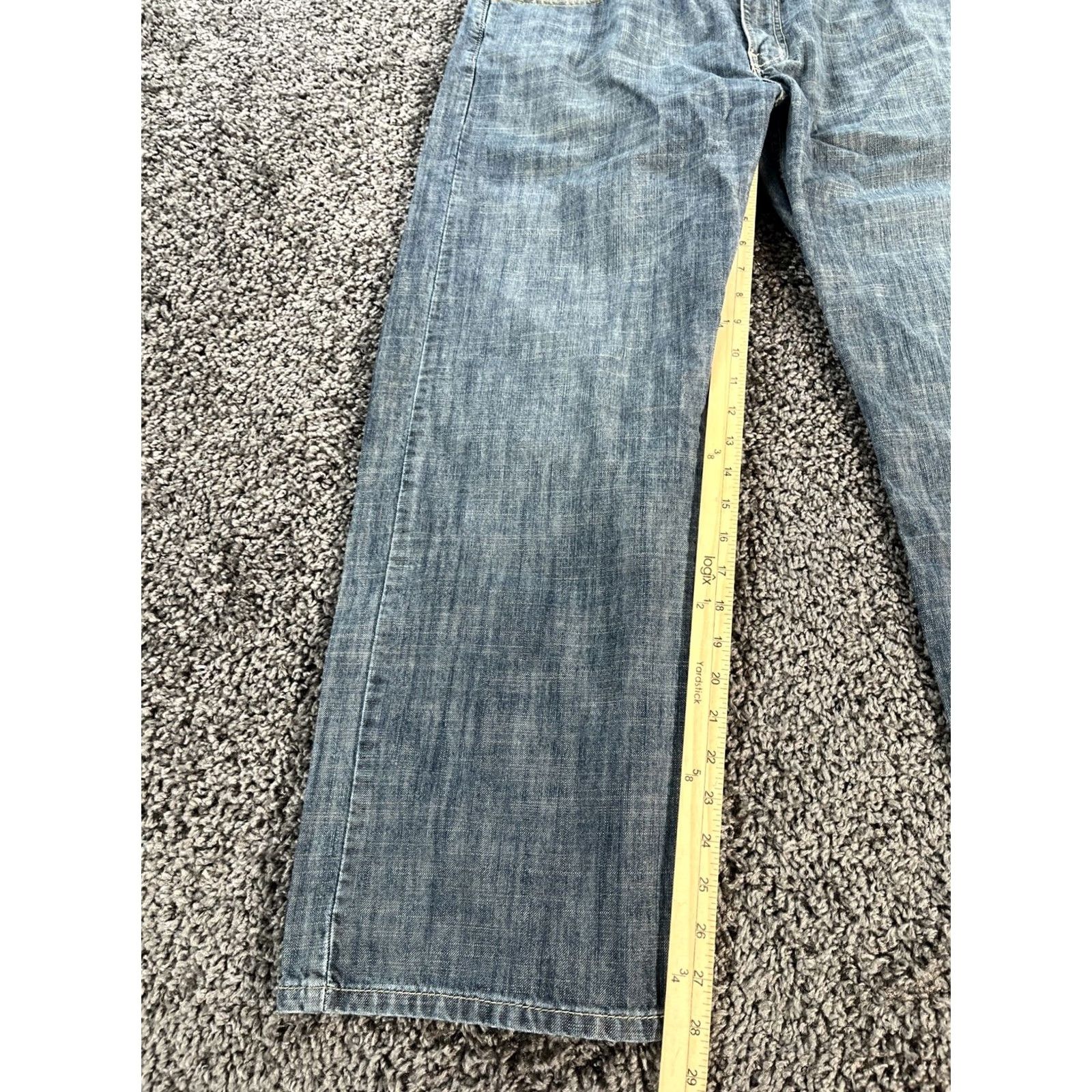 Levi's Levi’s 569 Jeans Mens 38x28 Blue Denim Relaxed Straight Baggy Hip Hop 90s USA Jeans Mens Regular 38x28 Size US 38 / EU 54 - 2 Thumbnail
