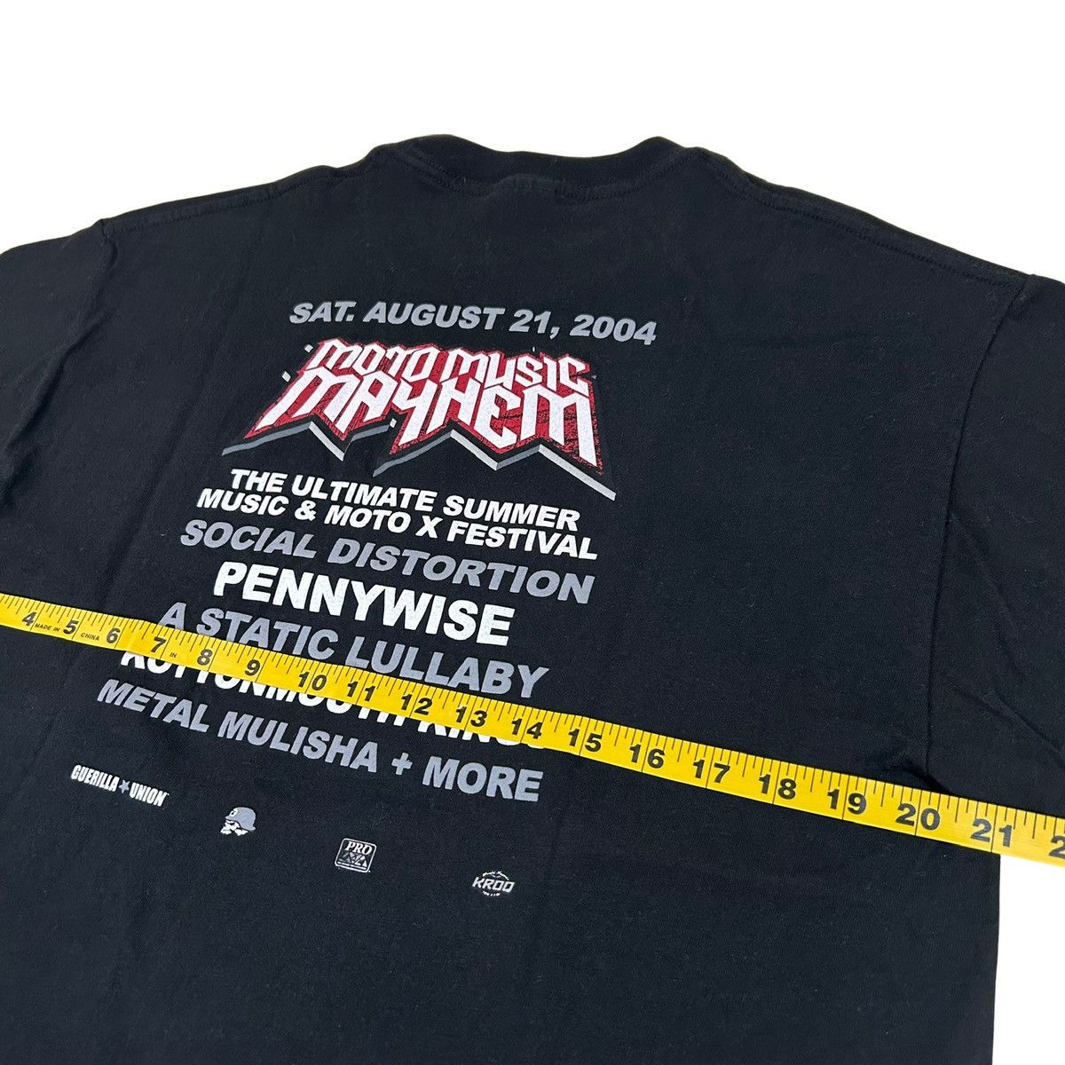 Vintage 2004 Moto Music Mayhem Metal Concert Festival T Shirt Size US L / EU 52-54 / 3 - 8 Thumbnail