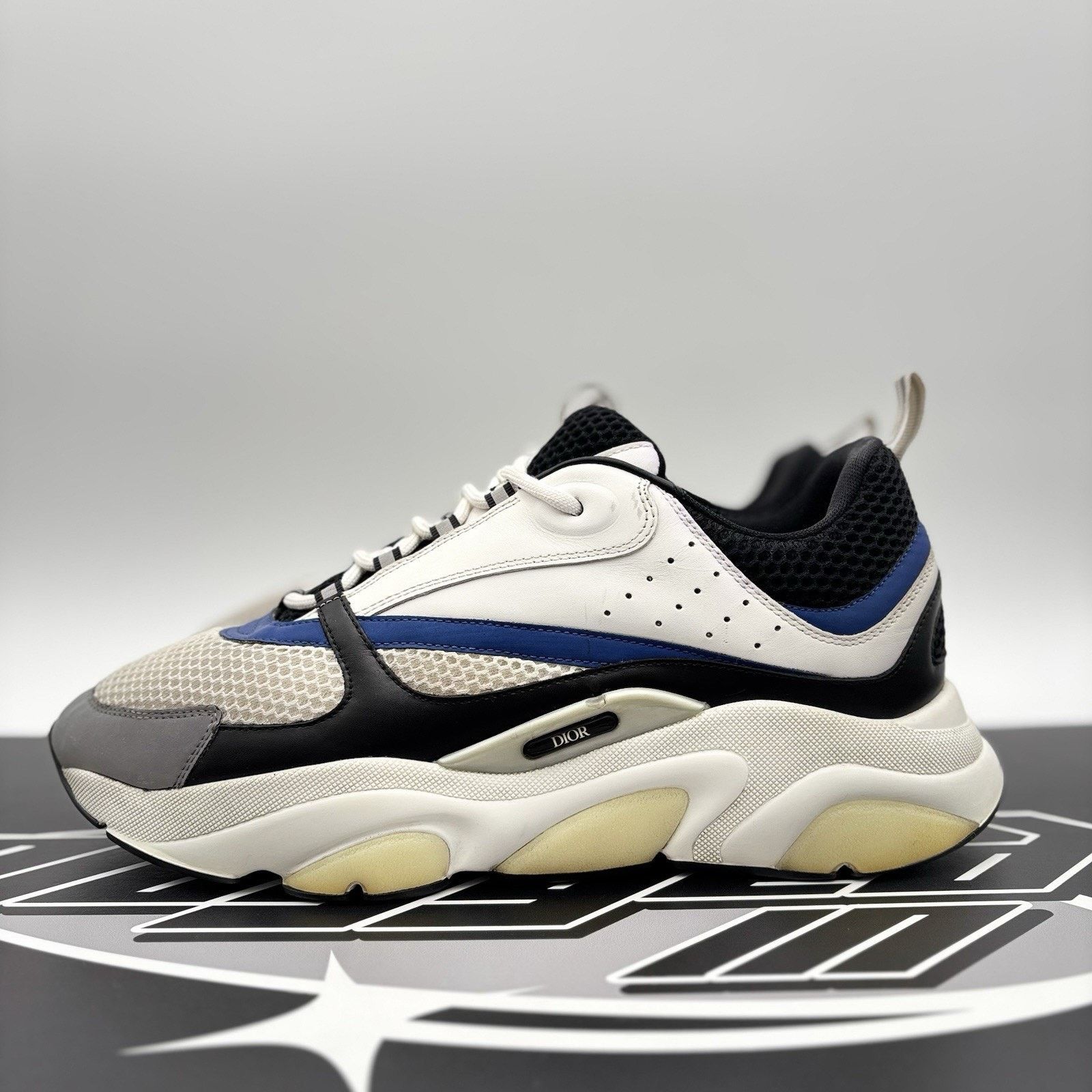 Dior Dior B22 Sneaker ' White, Blue, Black Reflective ' Size US 13 / EU 46 - 1 Thumbnail