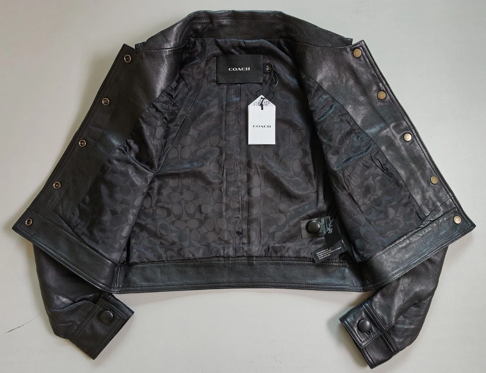 Coach Coach Women's Heritage C Snap Front Shrunken Jacket FTP 1017 Size S / US 4 / IT 40 - 8 Thumbnail