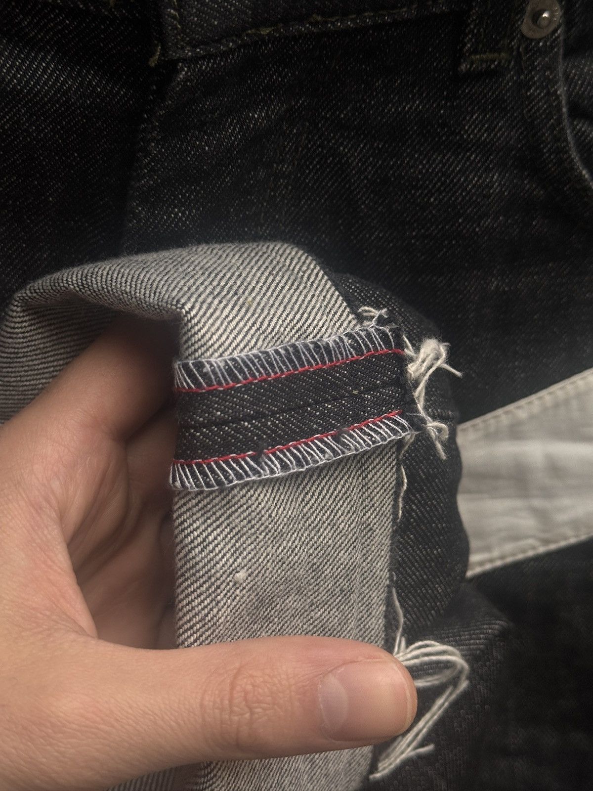 Helmut Lang Helmut Lang “Scissor” S/S 2003 Black Raw Denim Size US 30 / EU 46 - 14 Thumbnail
