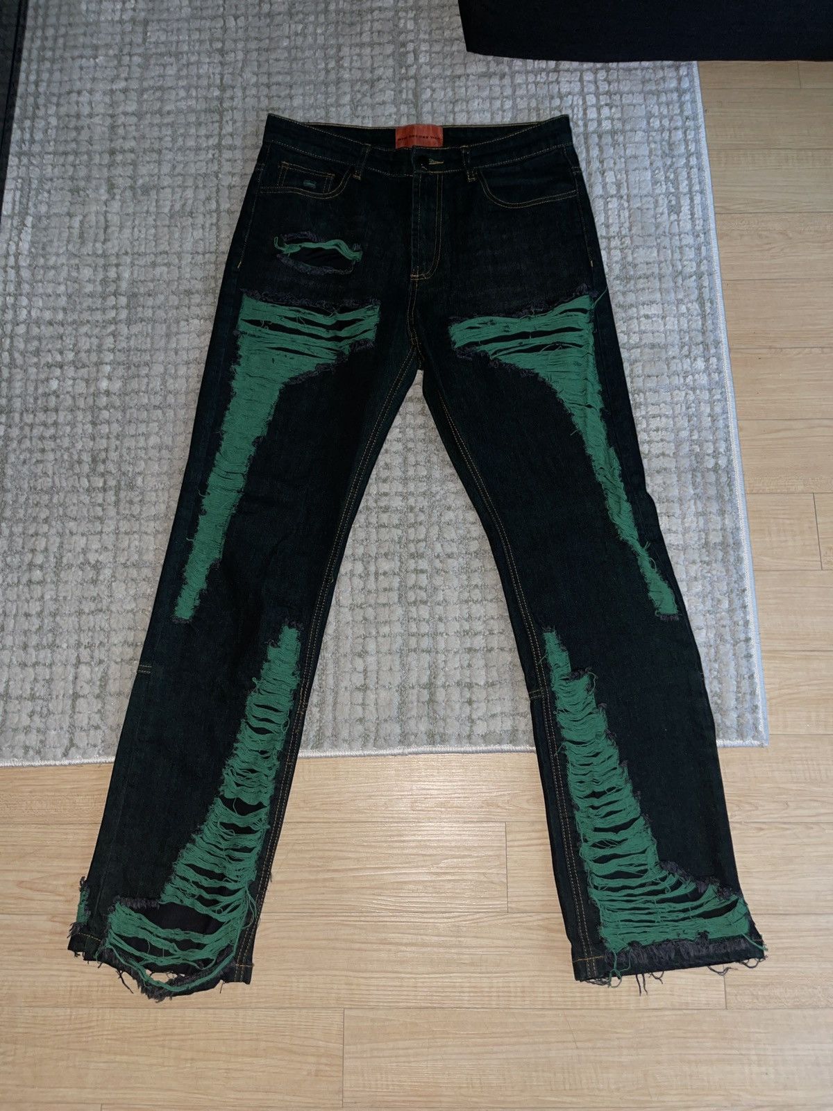 Who Decides War Who Decides War Distressed Jeans Size US 32 / EU 48 - 1 Thumbnail