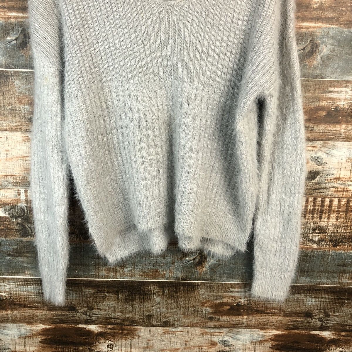 DL Ozoc Grey Mohair Knitwear #C369