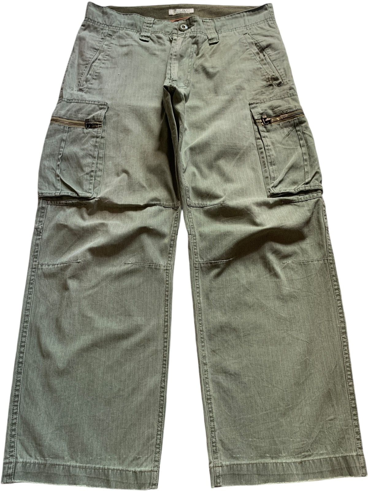 Vintage Japanese Brand Baggy Style Cargo Denim Pants