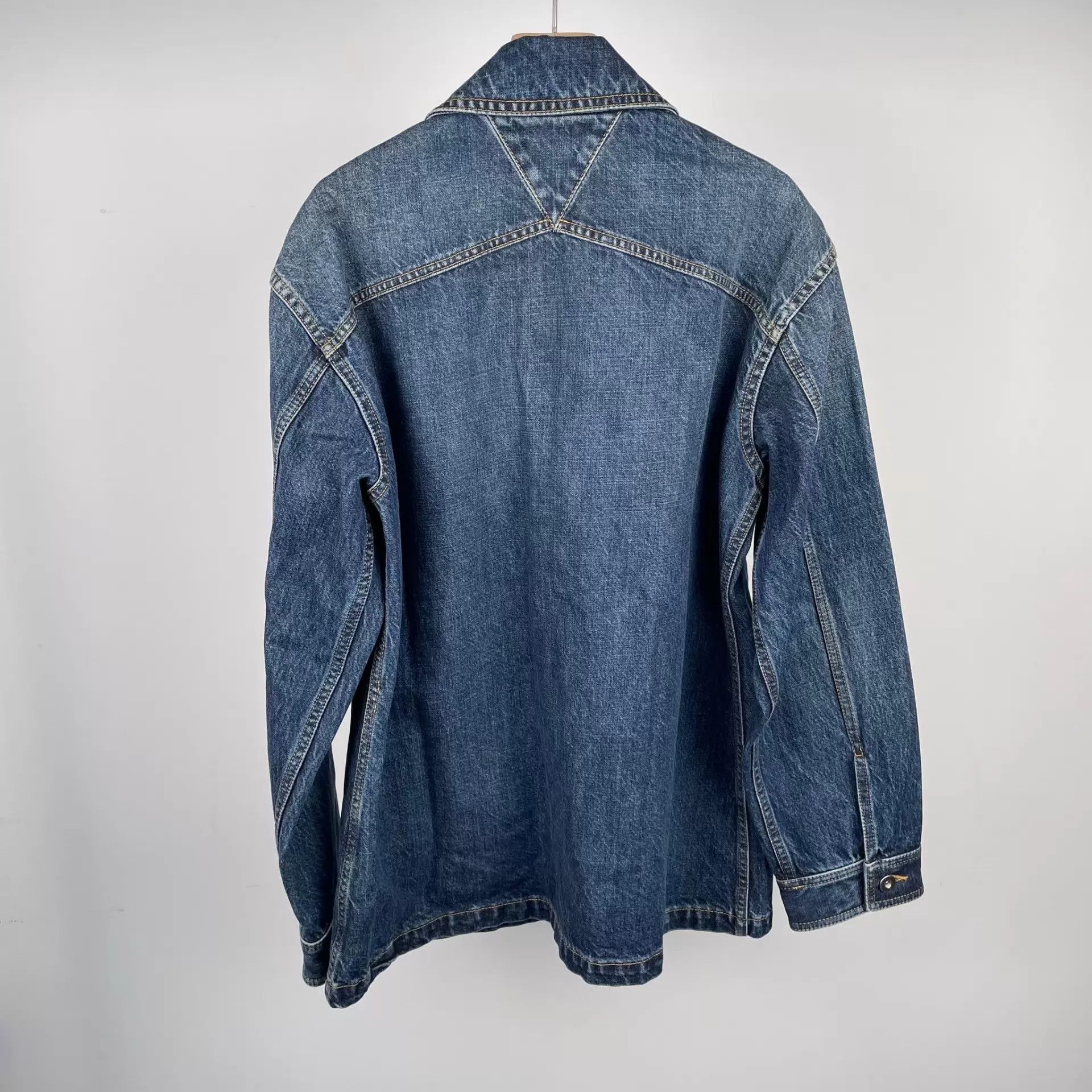 Bottega Veneta BV Blue Denim Shacket 260402VZZWS12 Size US S / EU 44-46 / 1 - 2 Thumbnail