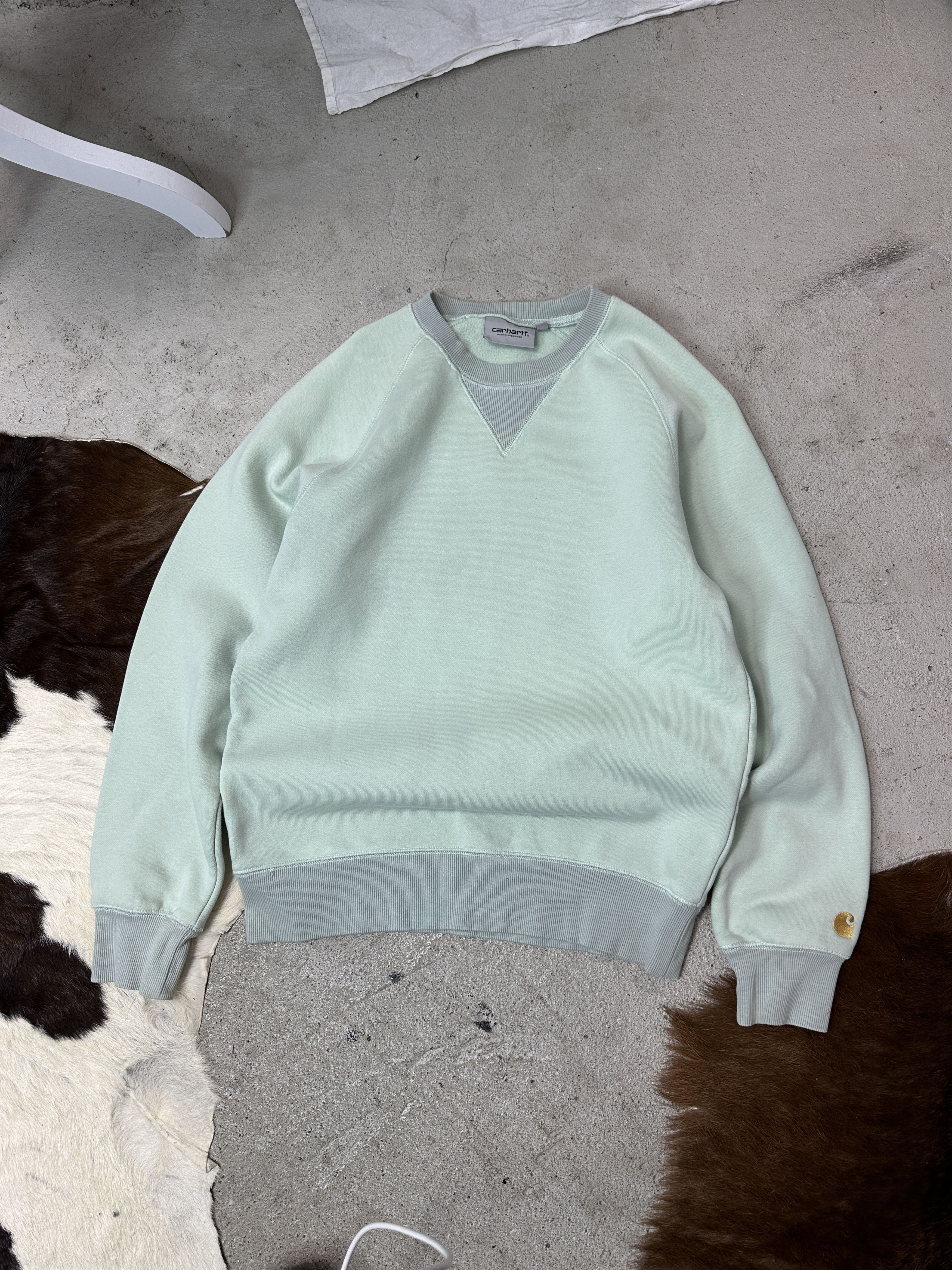 Carhartt Vintage Teal Chase Sweat Carhartt Sweatshirt Y2K Size US XS / EU 42 / 0 - 1 Thumbnail