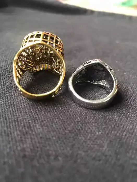 Jewelry × Vintage Retro Gothic Skull Rings Size ONE SIZE - 3 Thumbnail