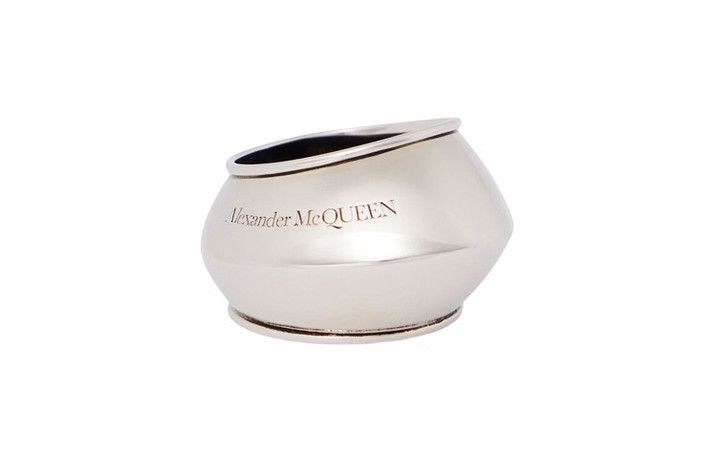 Alexander McQueen o1w1db10725 Size:19/The Gaze Ring in Silver Size ONE SIZE - 1 Thumbnail