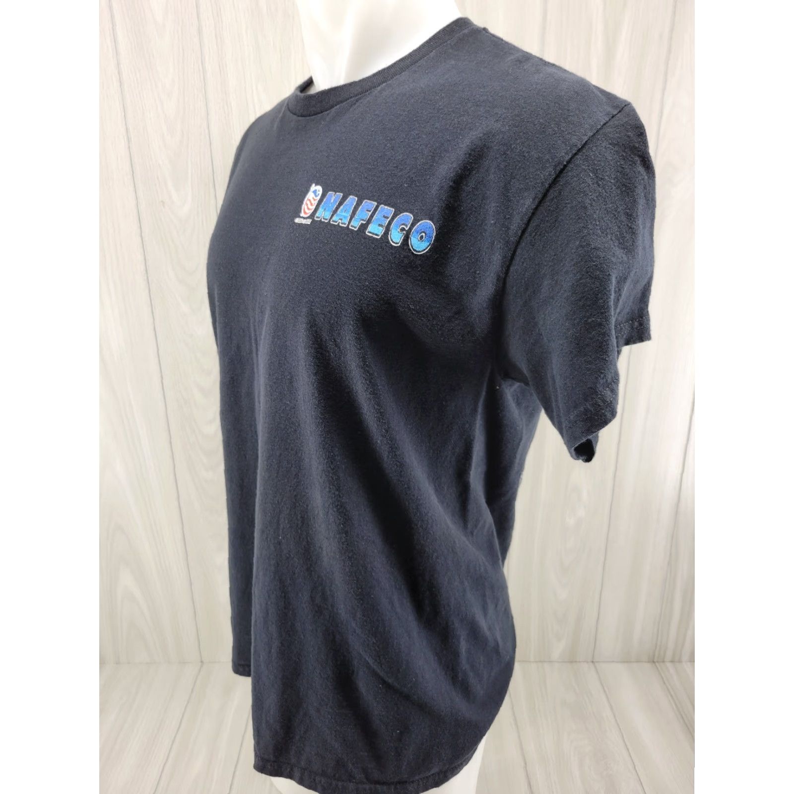 Gildan NAFeco FIREFIGHTERS EMT EQUIPMENT LION Ready For Action Black Large t shirt Size US L / EU 52-54 / 3 - 3 Thumbnail