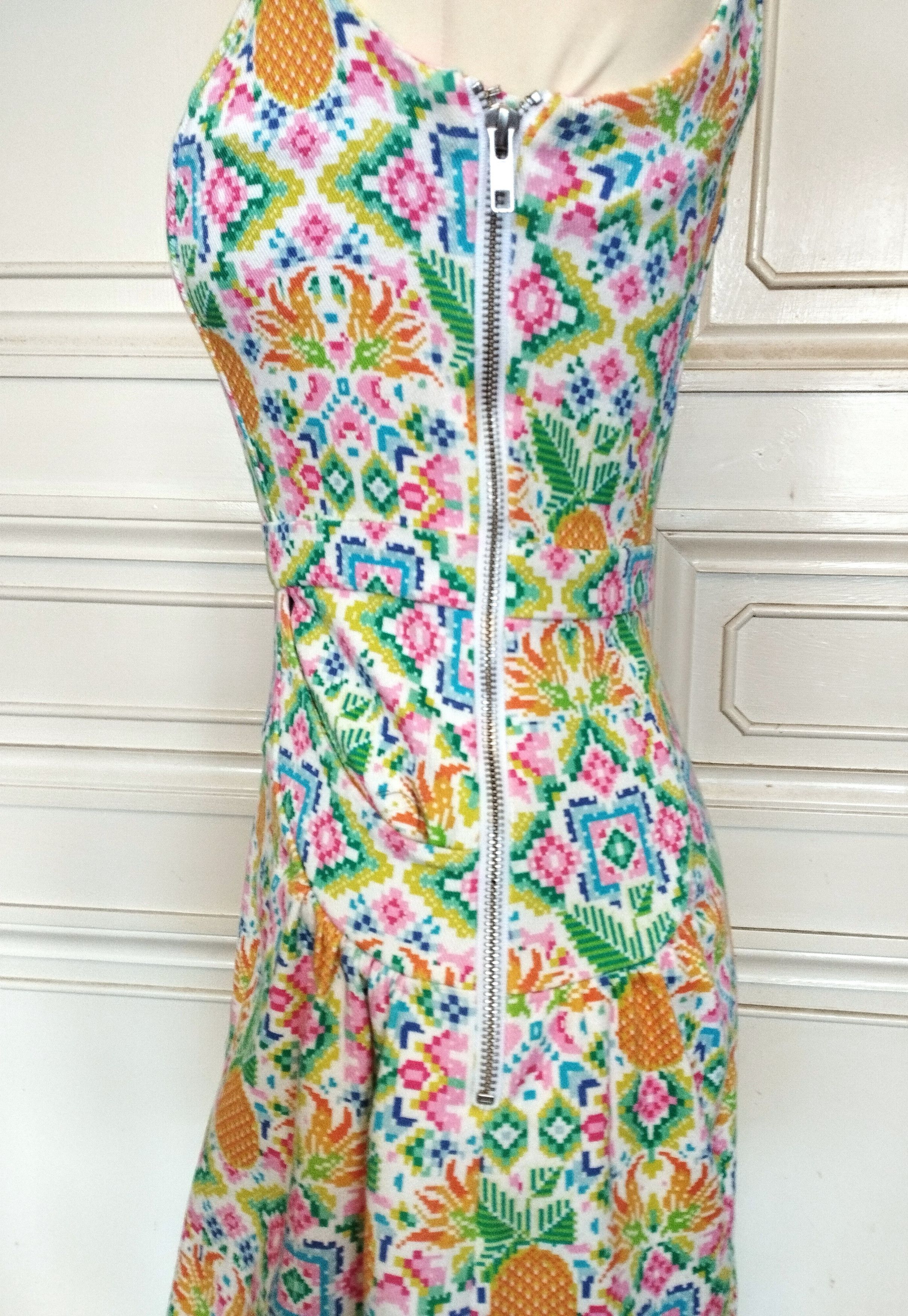 Designer Manoush Robe Pineapple TXS Size XS / US 0-2 / IT 36-38 - 6 Thumbnail