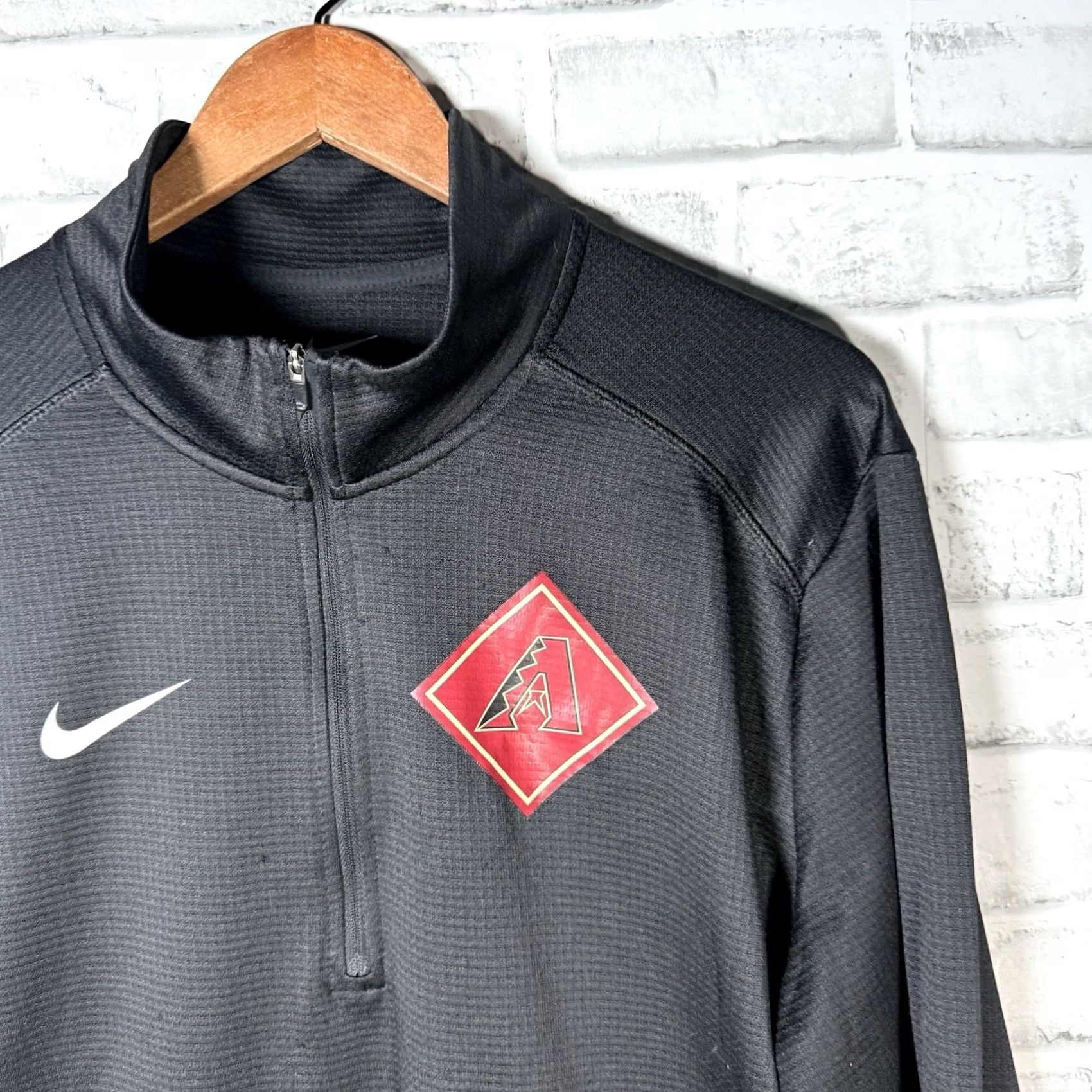 Nike Nike Dri-Fit Arizona Diamondbacks Pullover Jacket Black Half Zip Mens L Size US L / EU 52-54 / 3 - 2 Thumbnail