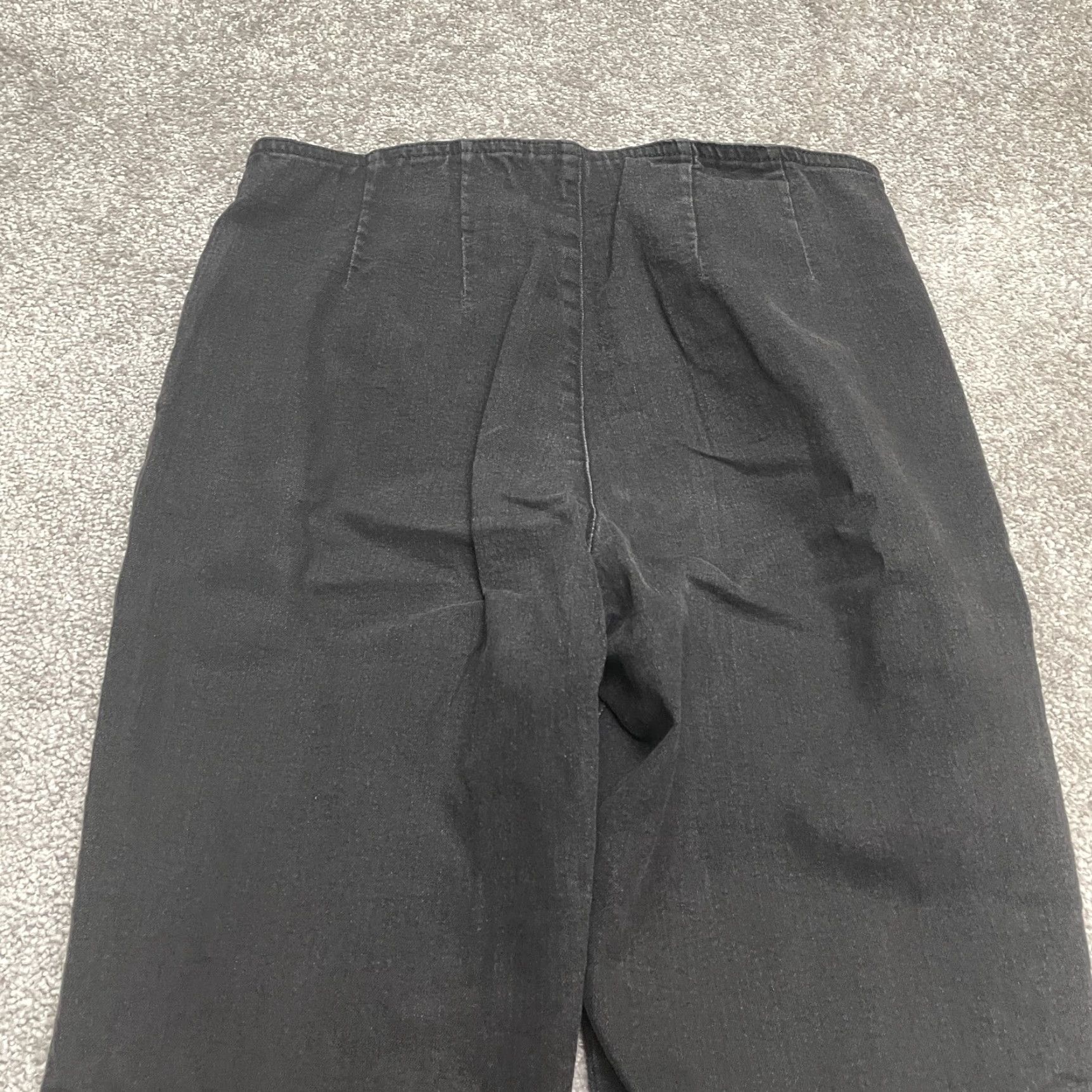 Vintage DREAM Jeans Denim Womens 10 Black Straight Leg High Rise 30x29 Dark Wash Casual Pants City USA Mens? Size 32" / US 10 / IT 46 - 4 Thumbnail