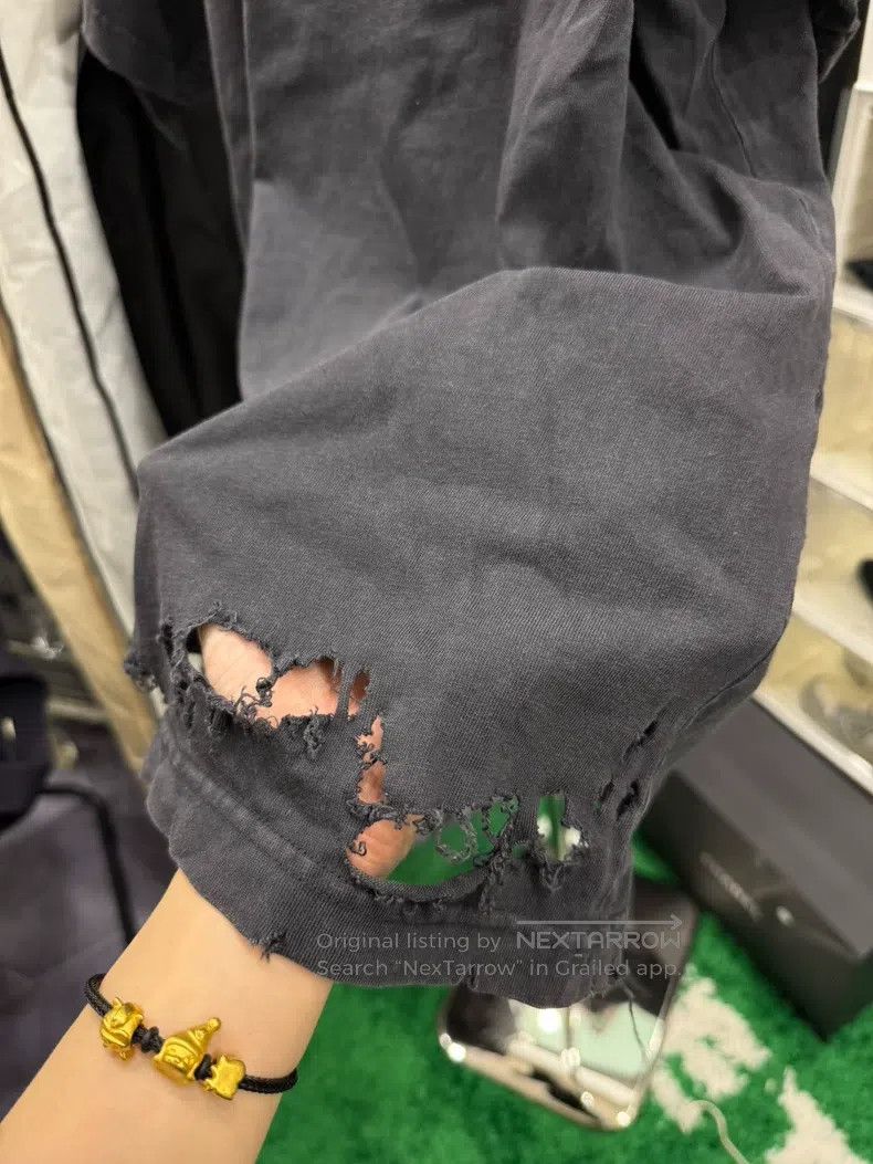 Balenciaga Balenciaga 3B Double-Layer Destroyed T-Shirt Size US M / EU 48-50 / 2 - 6 Thumbnail