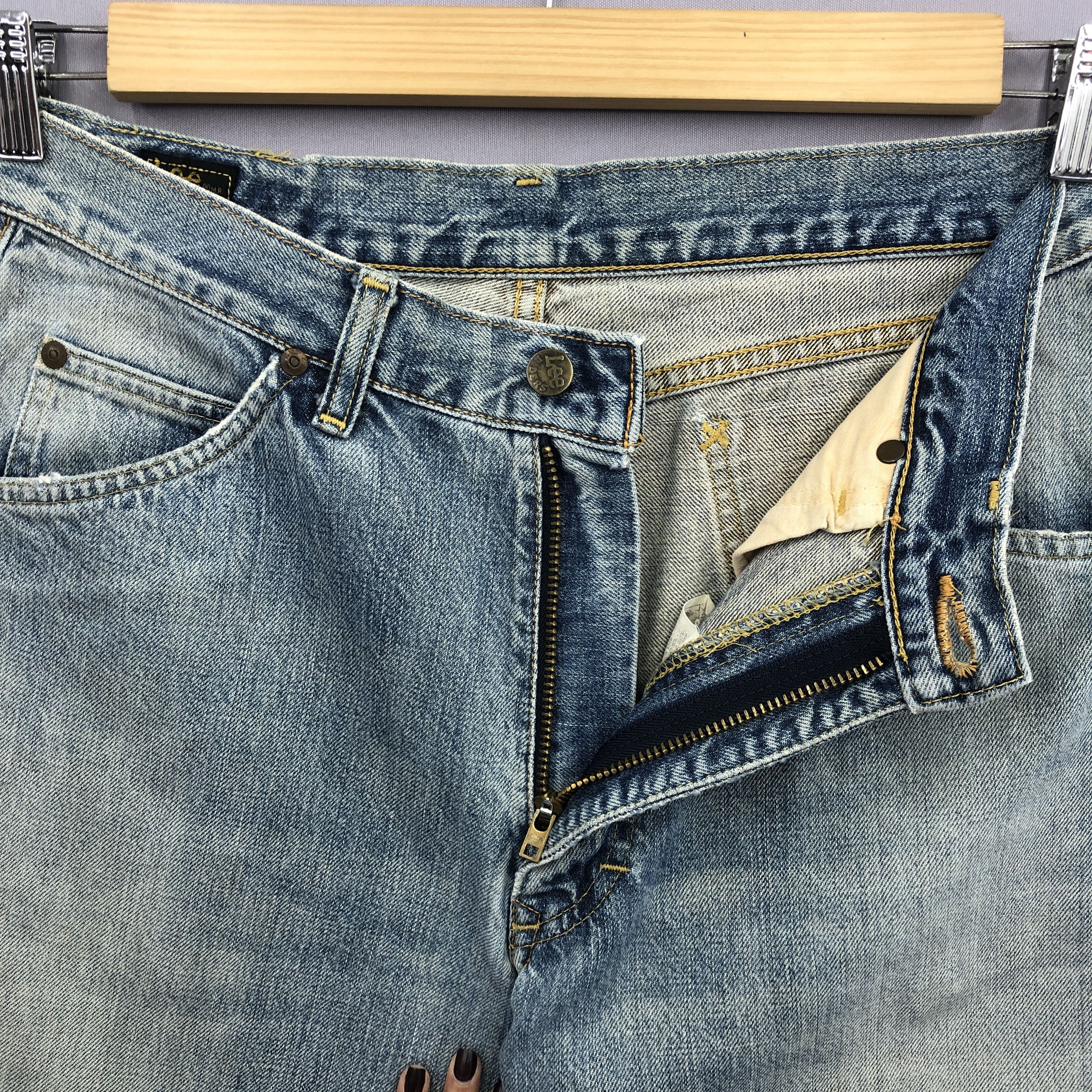 Lee Vintage 80s Lee Riders Selvedge Redline Mud Wash Jeans Denim Size US 30 / EU 46 - 7 Thumbnail