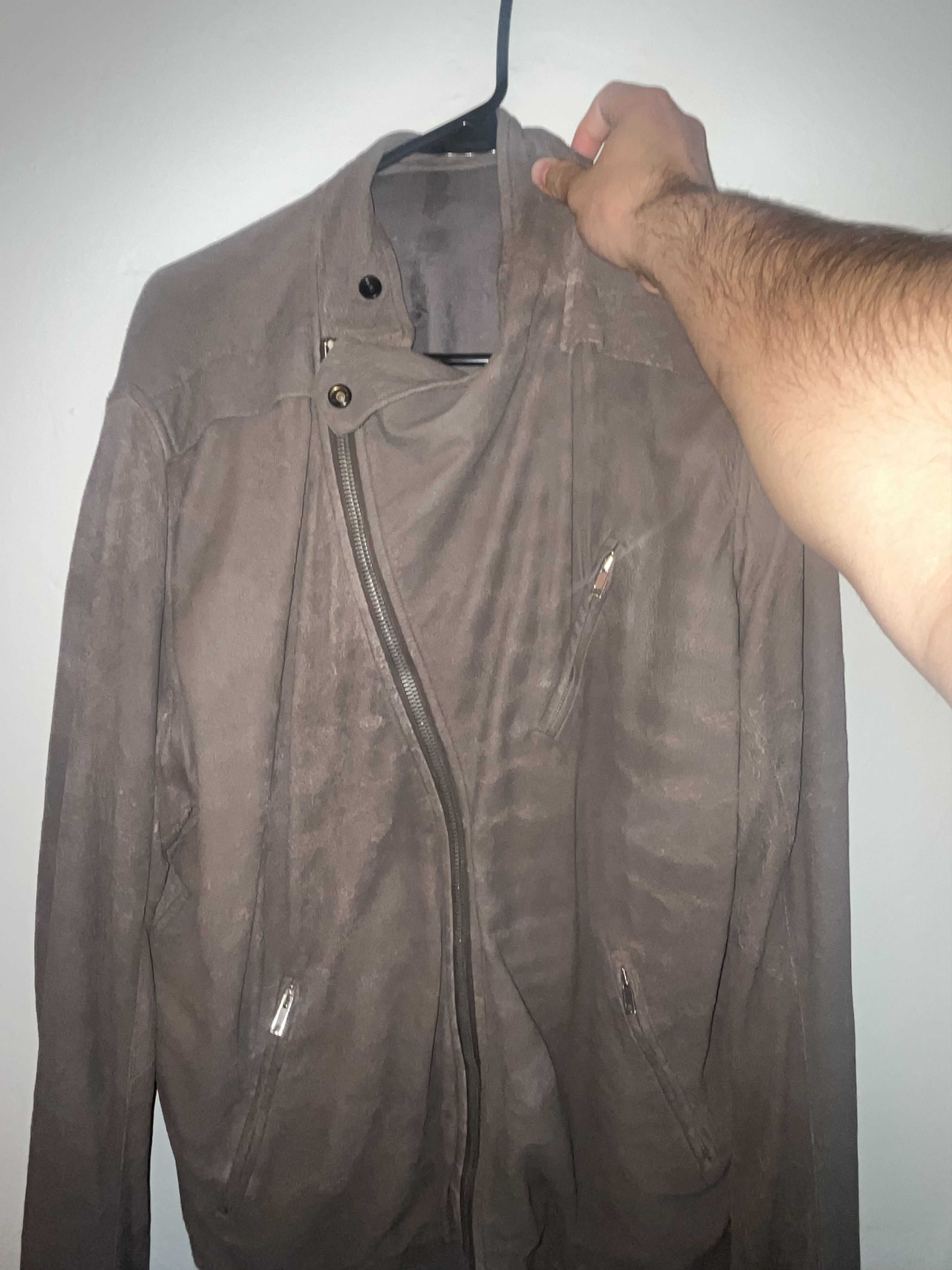 Rick Owens Rick Owens Blistered Cracked Lamb Leather Jacket Size US XXL / EU 58 / 5 - 19 Thumbnail